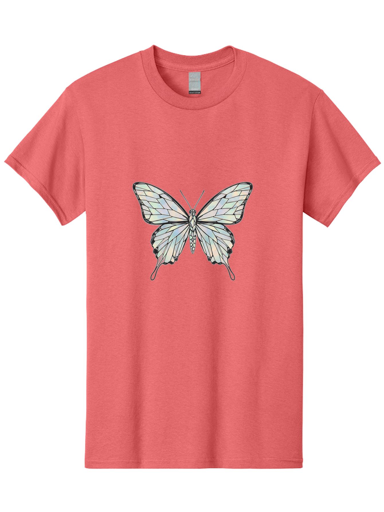 Glass-Butterfly Men'S Graphic Tee, 100% Cotton, Comfortable Casual Summer Wear, Machine Washable, Vintage Camera, Old Camera, Antique Camera, Black Camera, Classic Photography, Photography Equipment, Nostalgic Device, Film Camera, Camera Art Bak692