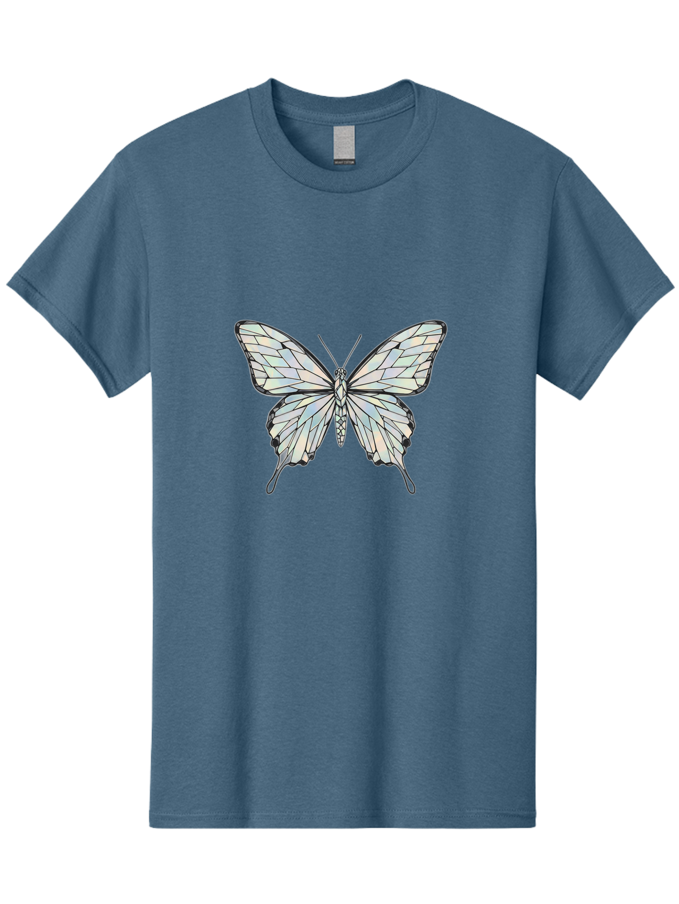 Glass-Butterfly Men'S Graphic Tee, 100% Cotton, Comfortable Casual Summer Wear, Machine Washable, Vintage Camera, Old Camera, Antique Camera, Black Camera, Classic Photography, Photography Equipment, Nostalgic Device, Film Camera, Camera Art Bak692