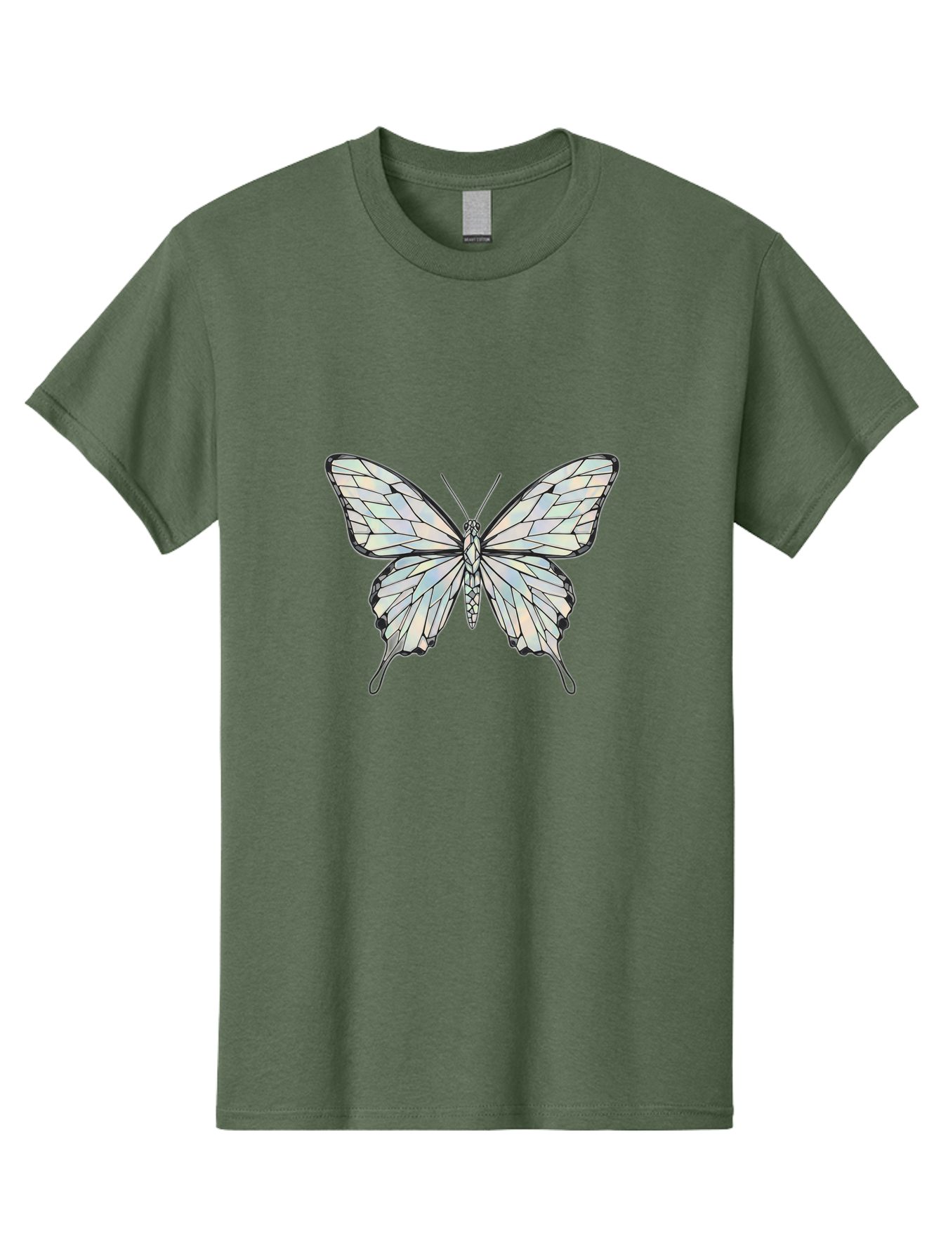 Glass-Butterfly Men'S Graphic Tee, 100% Cotton, Comfortable Casual Summer Wear, Machine Washable, Vintage Camera, Old Camera, Antique Camera, Black Camera, Classic Photography, Photography Equipment, Nostalgic Device, Film Camera, Camera Art Bak692