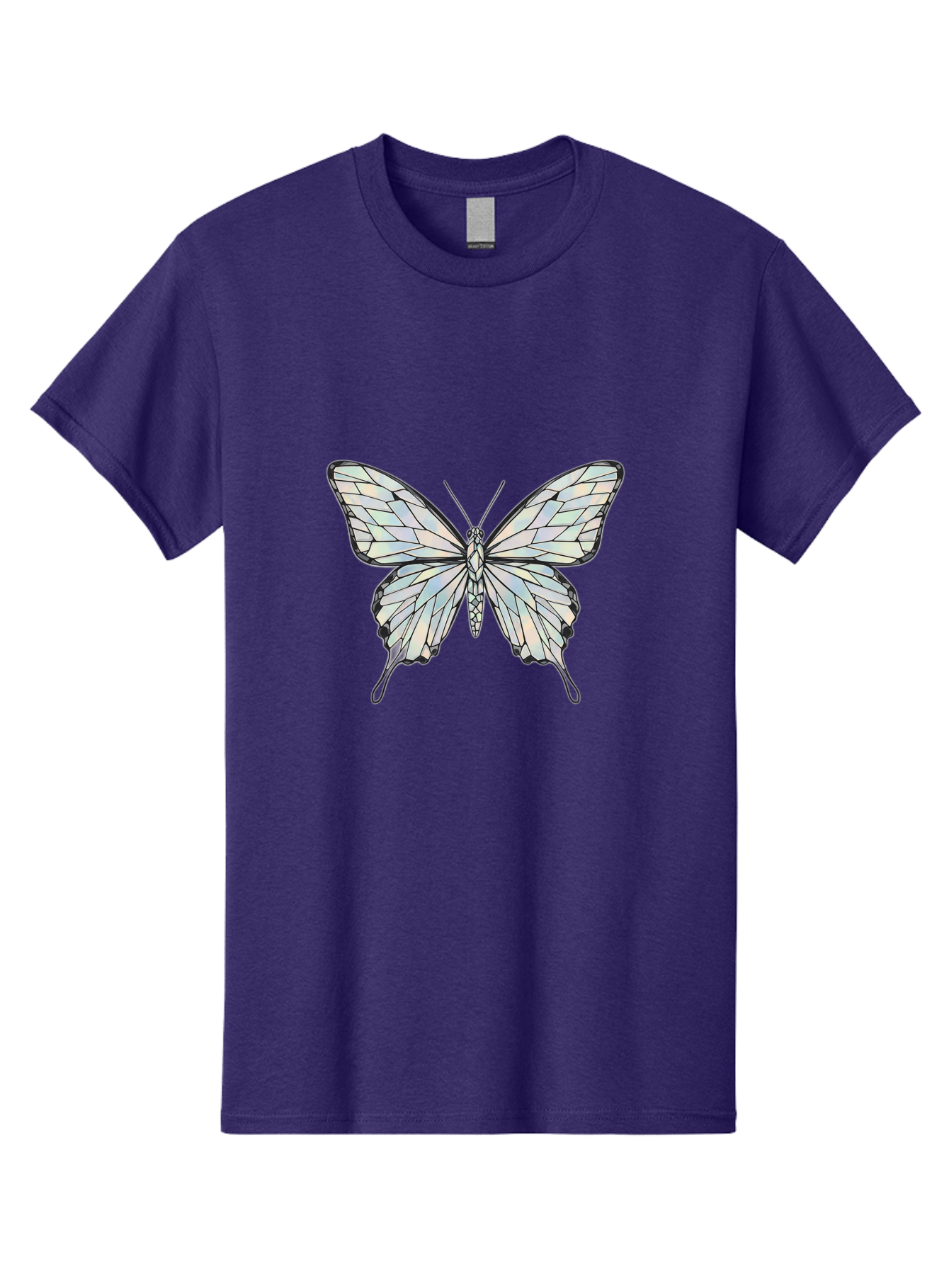 Glass-Butterfly Men'S Graphic Tee, 100% Cotton, Comfortable Casual Summer Wear, Machine Washable, Vintage Camera, Old Camera, Antique Camera, Black Camera, Classic Photography, Photography Equipment, Nostalgic Device, Film Camera, Camera Art Bak692