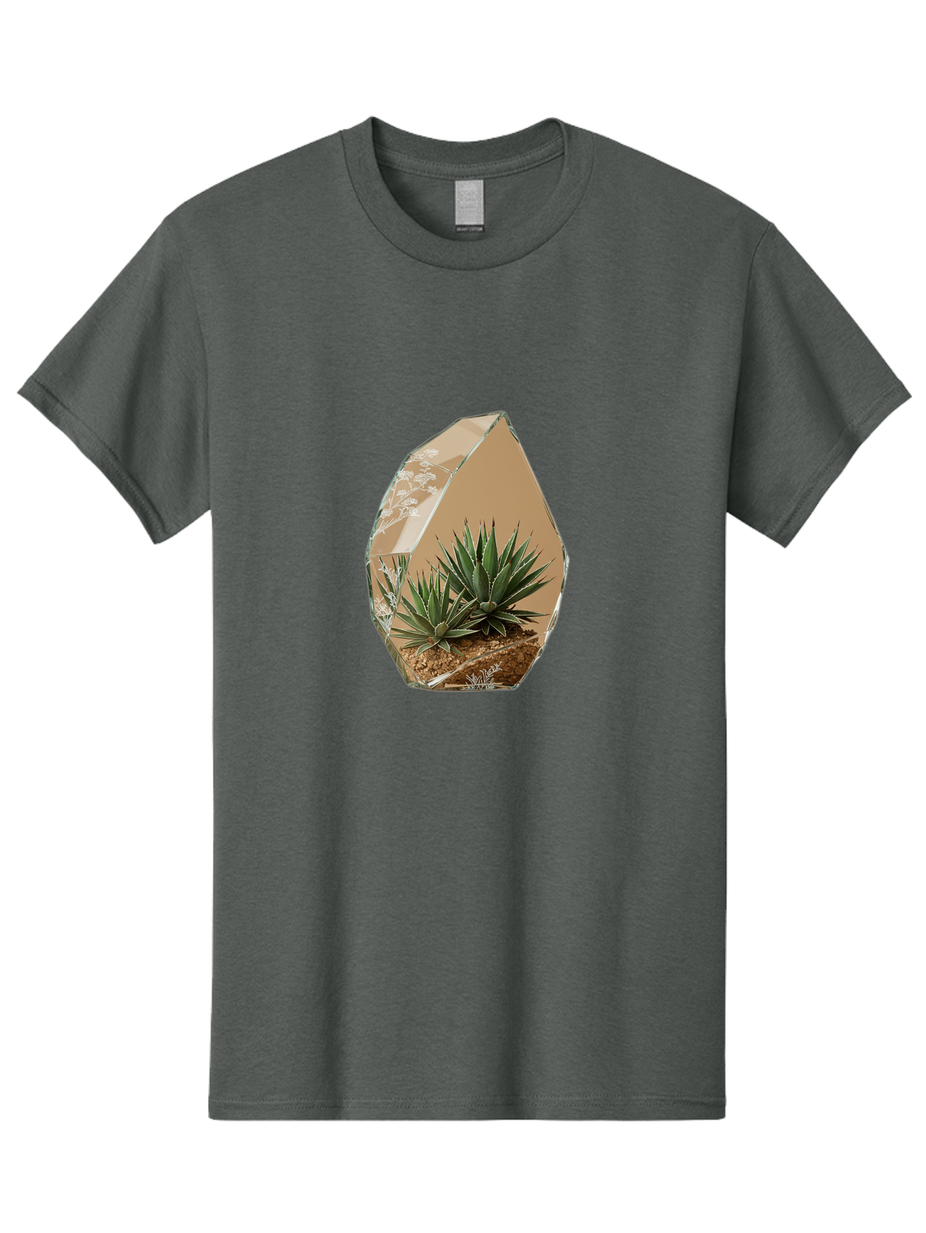 Glass-Terrarium-With-Succulents Men'S Graphic Tee, 100% Cotton, Comfortable Casual Summer Wear, Machine Washable, Vintage Camera, Old Camera, Antique Camera, Black Camera, Classic Photography, Photography Equipment, Nostalgic Device, Bak693