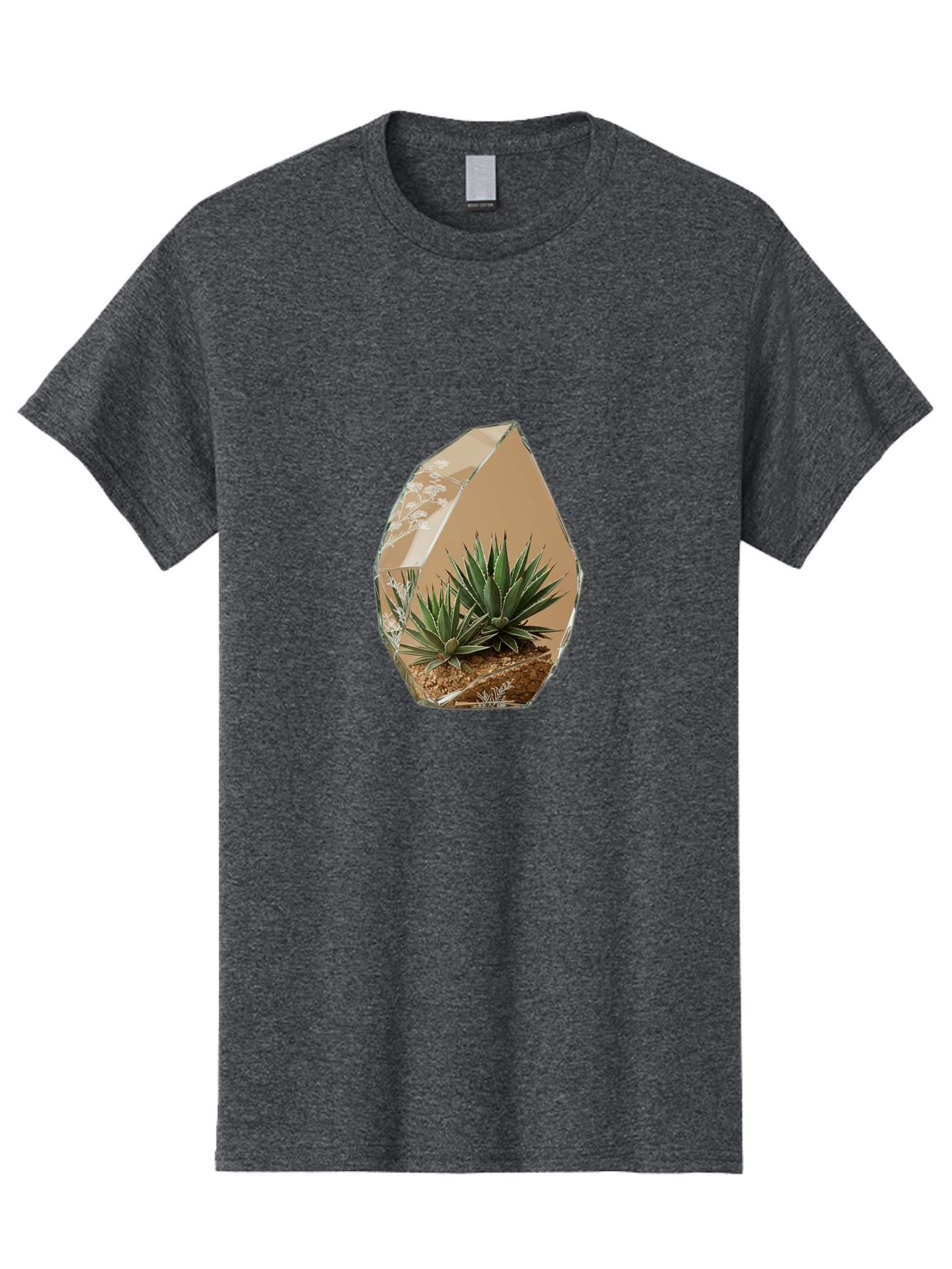 Glass-Terrarium-With-Succulents Men'S Graphic Tee, 100% Cotton, Comfortable Casual Summer Wear, Machine Washable, Vintage Camera, Old Camera, Antique Camera, Black Camera, Classic Photography, Photography Equipment, Nostalgic Device, Bak693