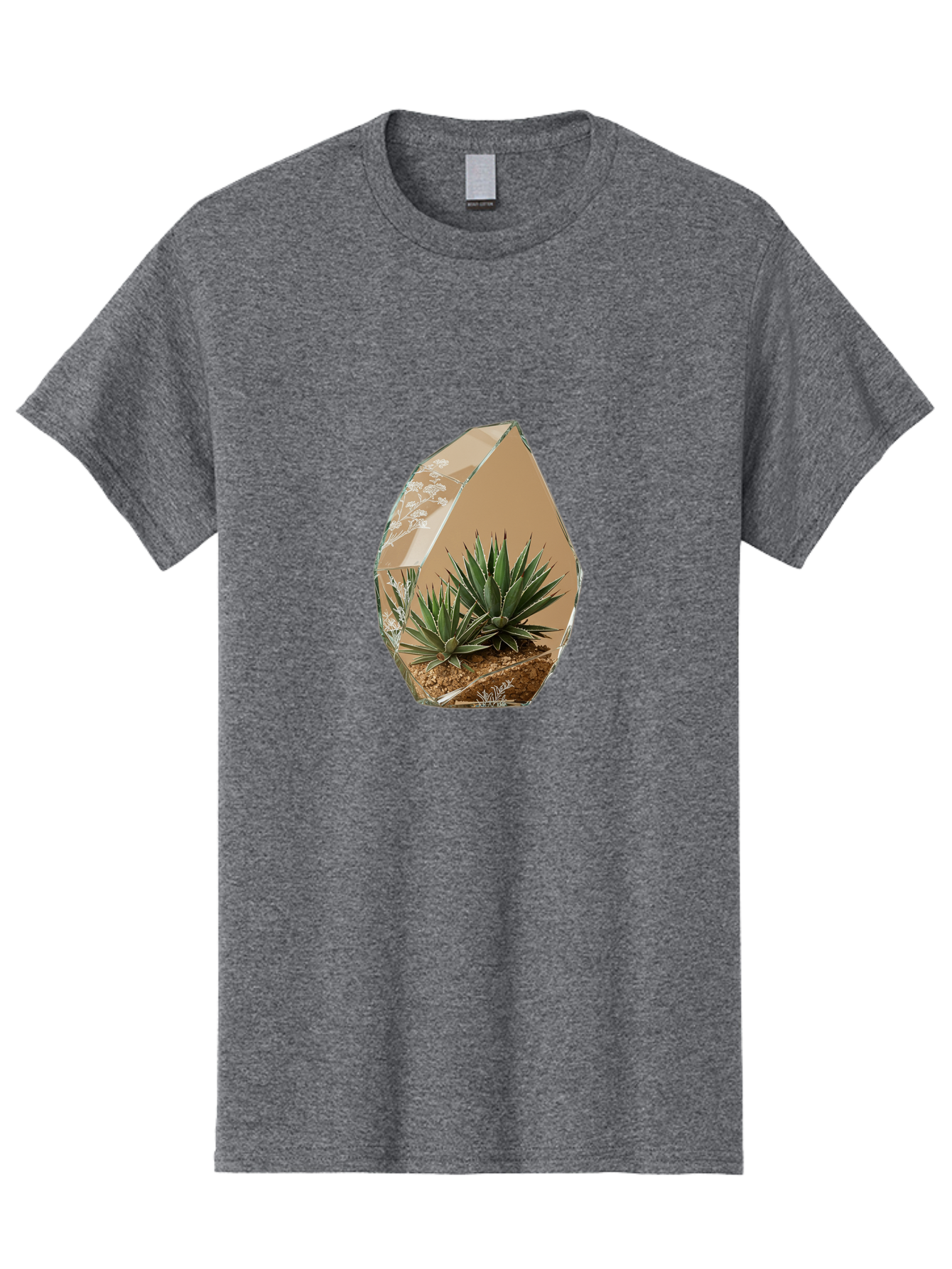 Glass-Terrarium-With-Succulents Men'S Graphic Tee, 100% Cotton, Comfortable Casual Summer Wear, Machine Washable, Vintage Camera, Old Camera, Antique Camera, Black Camera, Classic Photography, Photography Equipment, Nostalgic Device, Bak693