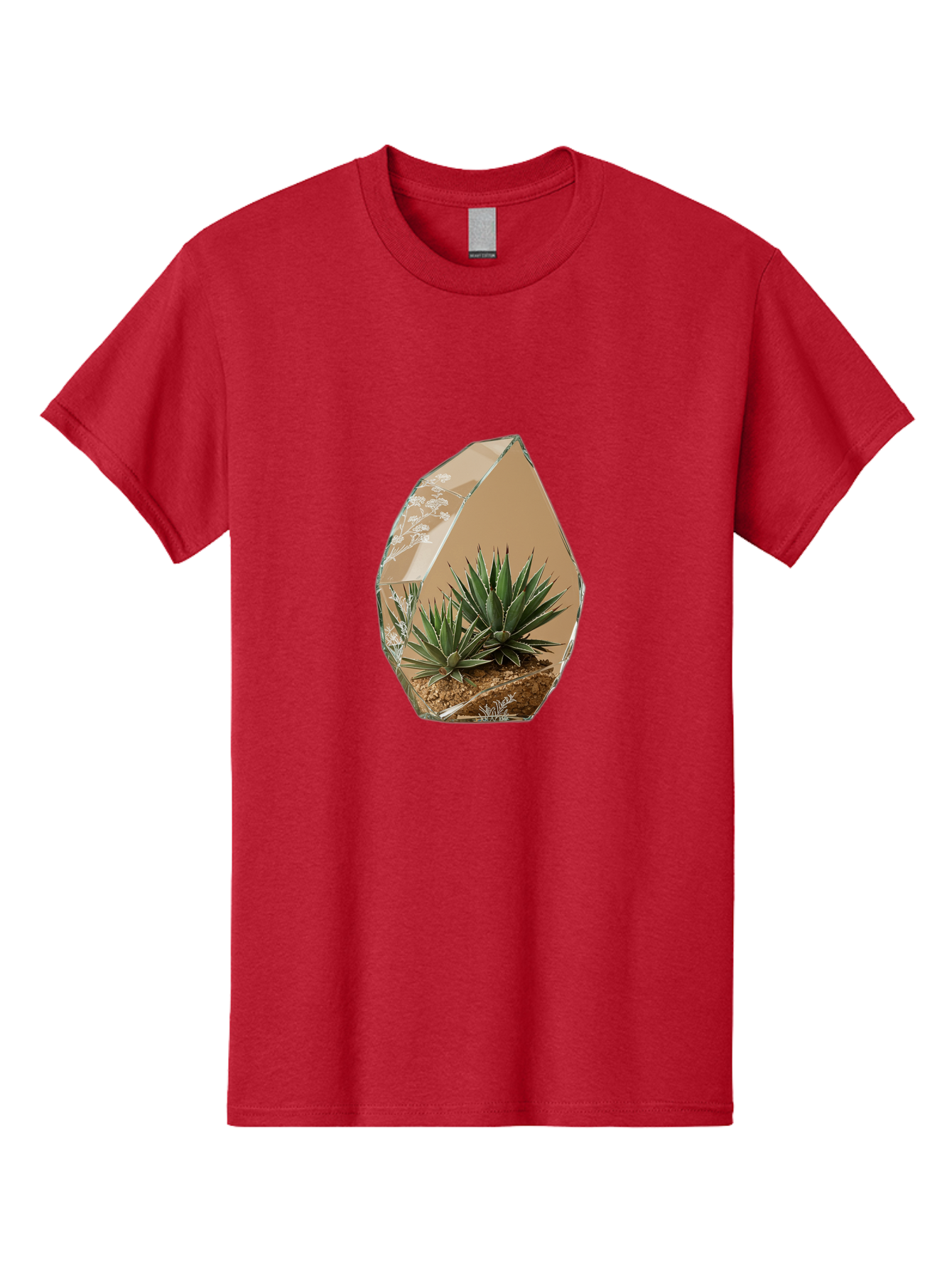 Glass-Terrarium-With-Succulents Men'S Graphic Tee, 100% Cotton, Comfortable Casual Summer Wear, Machine Washable, Vintage Camera, Old Camera, Antique Camera, Black Camera, Classic Photography, Photography Equipment, Nostalgic Device, Bak693