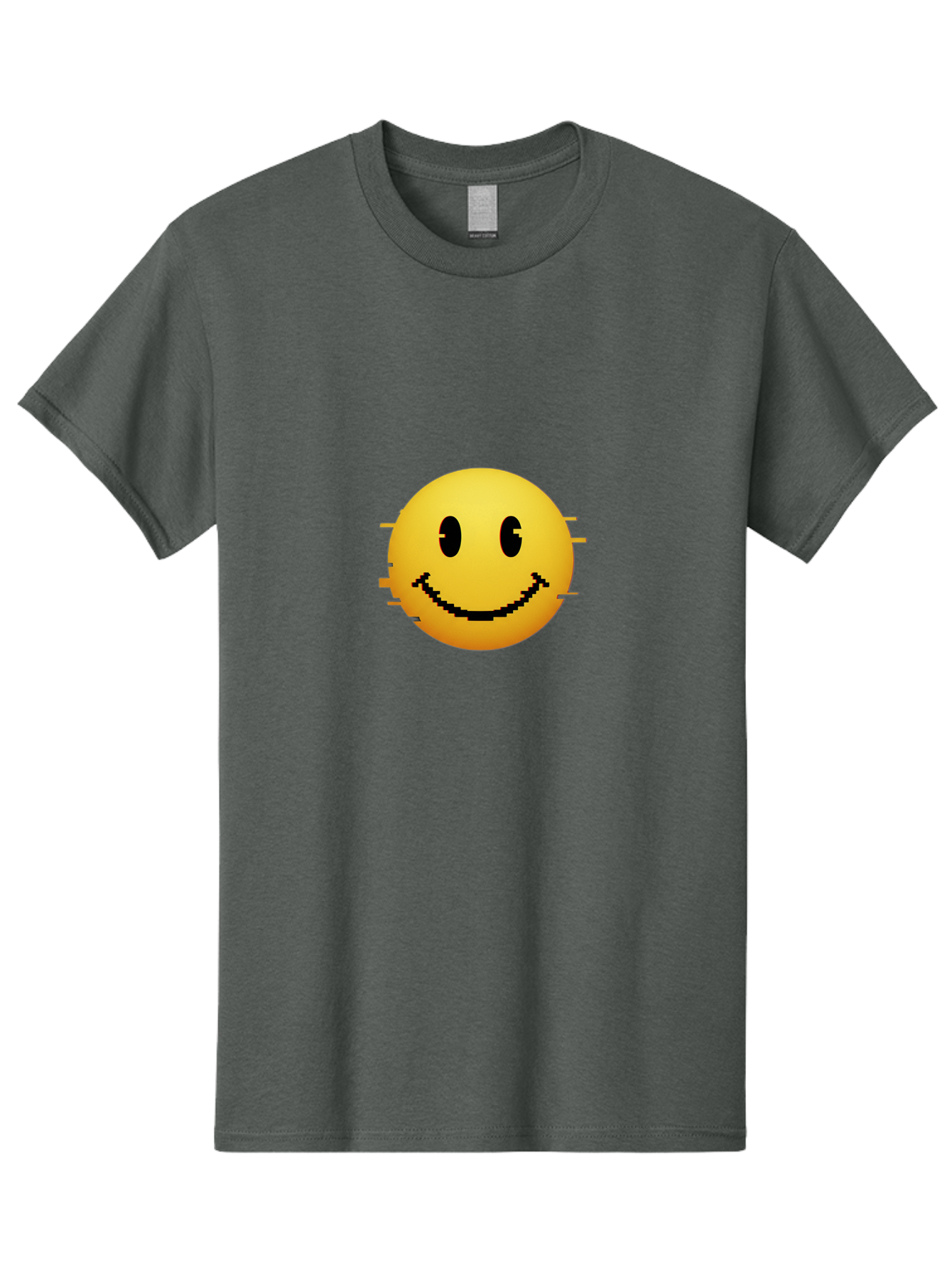 Glitchy-Smiley Men'S Graphic Tee, 100% Cotton, Comfortable Casual Summer Wear, Machine Washable, Vintage Camera, Old Camera, Antique Camera, Black Camera, Classic Photography, Photography Equipment, Nostalgic Device, Film Camera, Camera Art Bak697