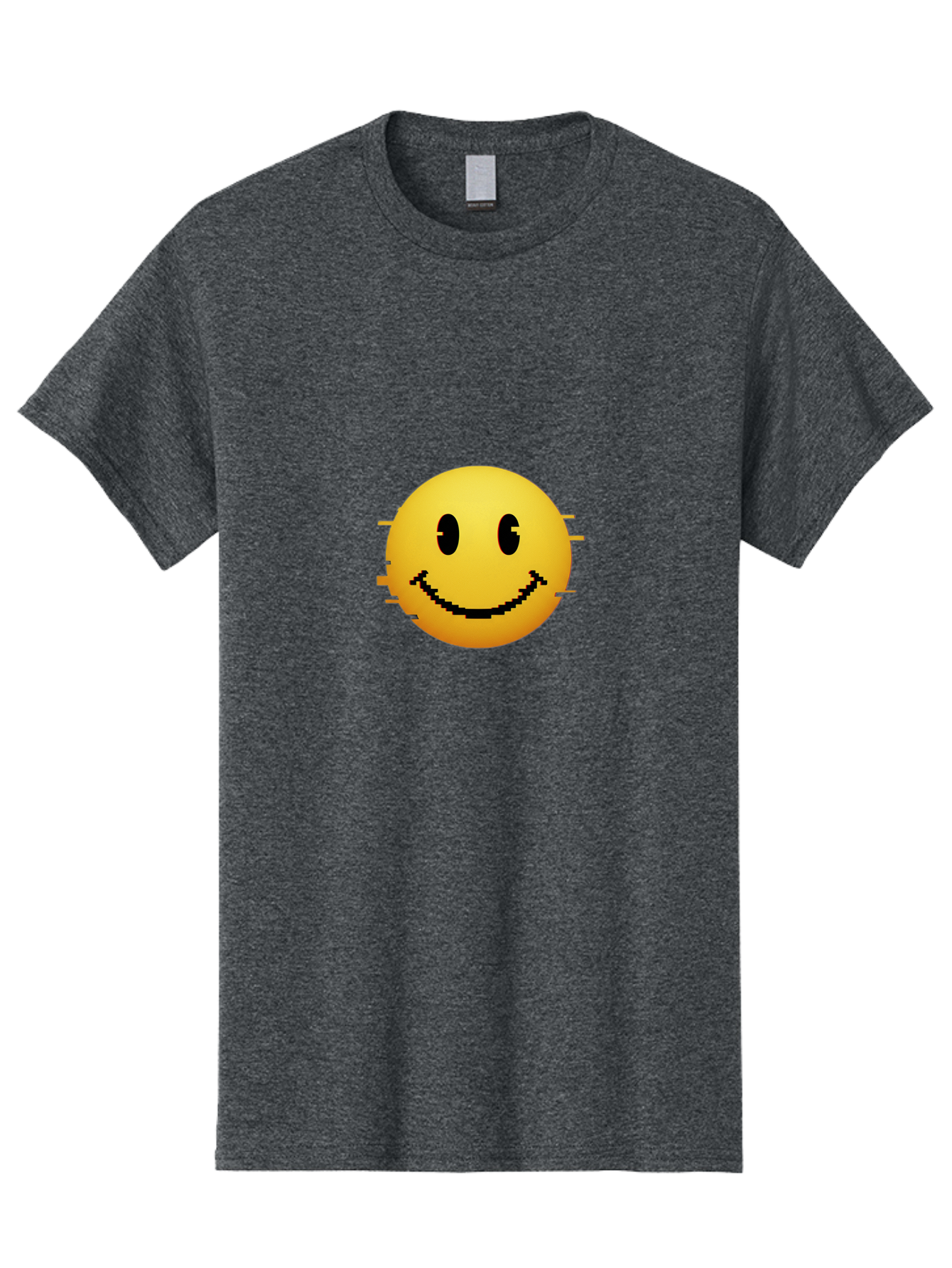 Glitchy-Smiley Men'S Graphic Tee, 100% Cotton, Comfortable Casual Summer Wear, Machine Washable, Vintage Camera, Old Camera, Antique Camera, Black Camera, Classic Photography, Photography Equipment, Nostalgic Device, Film Camera, Camera Art Bak697