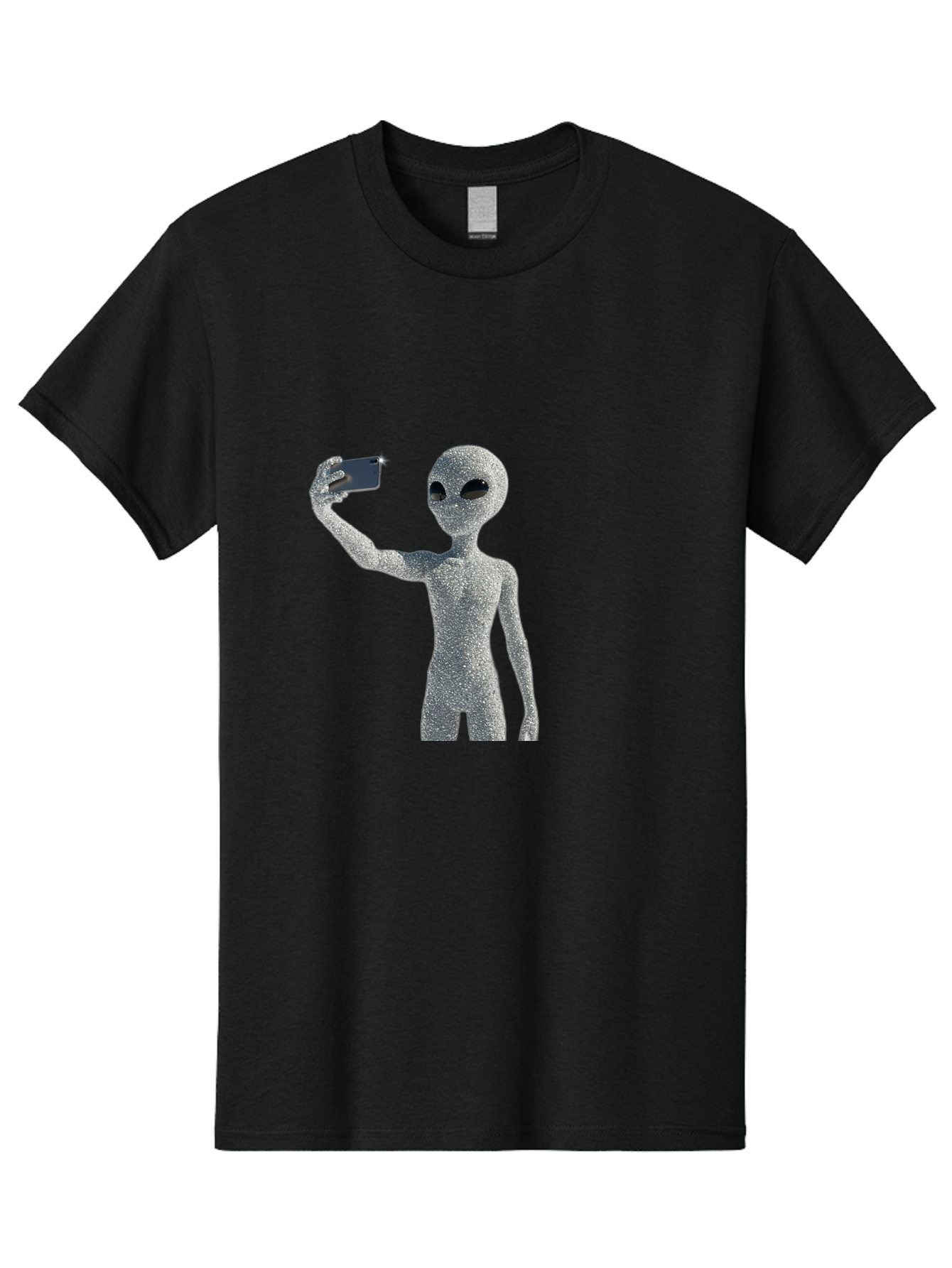 Glittery-Alien Men'S Graphic Tee, 100% Cotton, Comfortable Casual Summer Wear, Machine Washable, Vintage Camera, Old Camera, Antique Camera, Black Camera, Classic Photography, Photography Equipment, Nostalgic Device, Film Camera, Camera Art Bak698