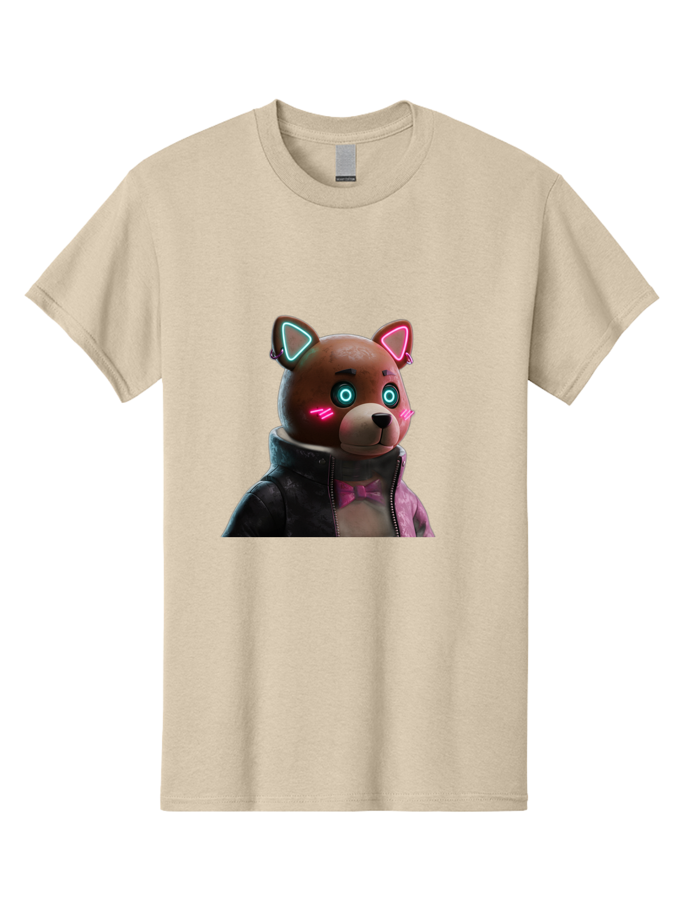 Glowing-Eyes-Bear Men'S Graphic Tee, 100% Cotton, Comfortable Casual Summer Wear, Machine Washable, Vintage Camera, Old Camera, Antique Camera, Black Camera, Classic Photography, Photography Equipment, Nostalgic Device, Film Camera, Camera Art Bak701