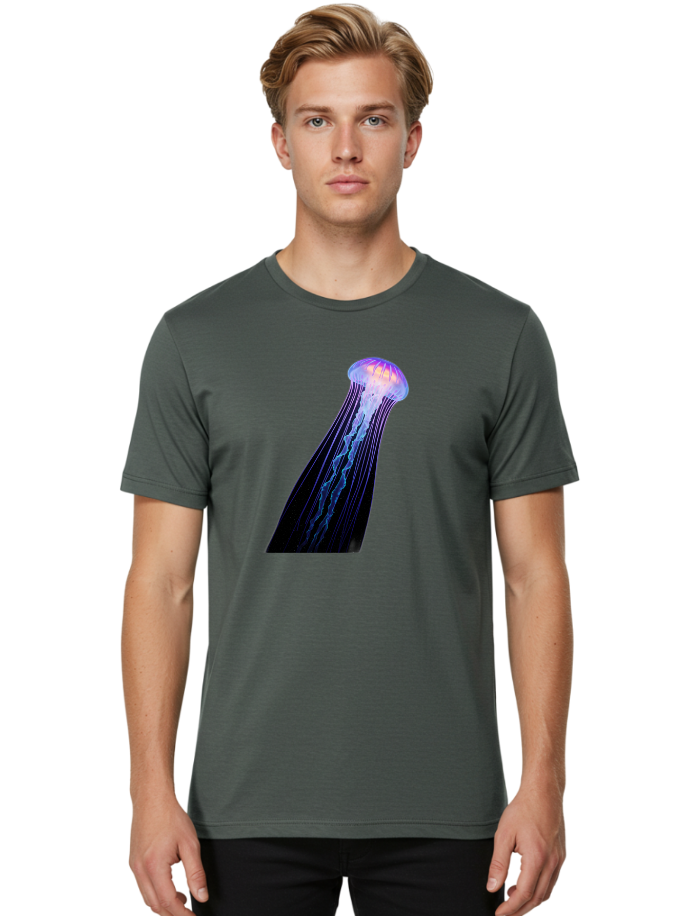 Glowing-Jellyfish Men'S Graphic Tee, 100% Cotton, Comfortable Casual Summer Wear, Machine Washable, Vintage Camera, Old Camera, Antique Camera, Black Camera, Classic Photography, Photography Equipment, Nostalgic Device, Film Camera, Camera Art Bak702