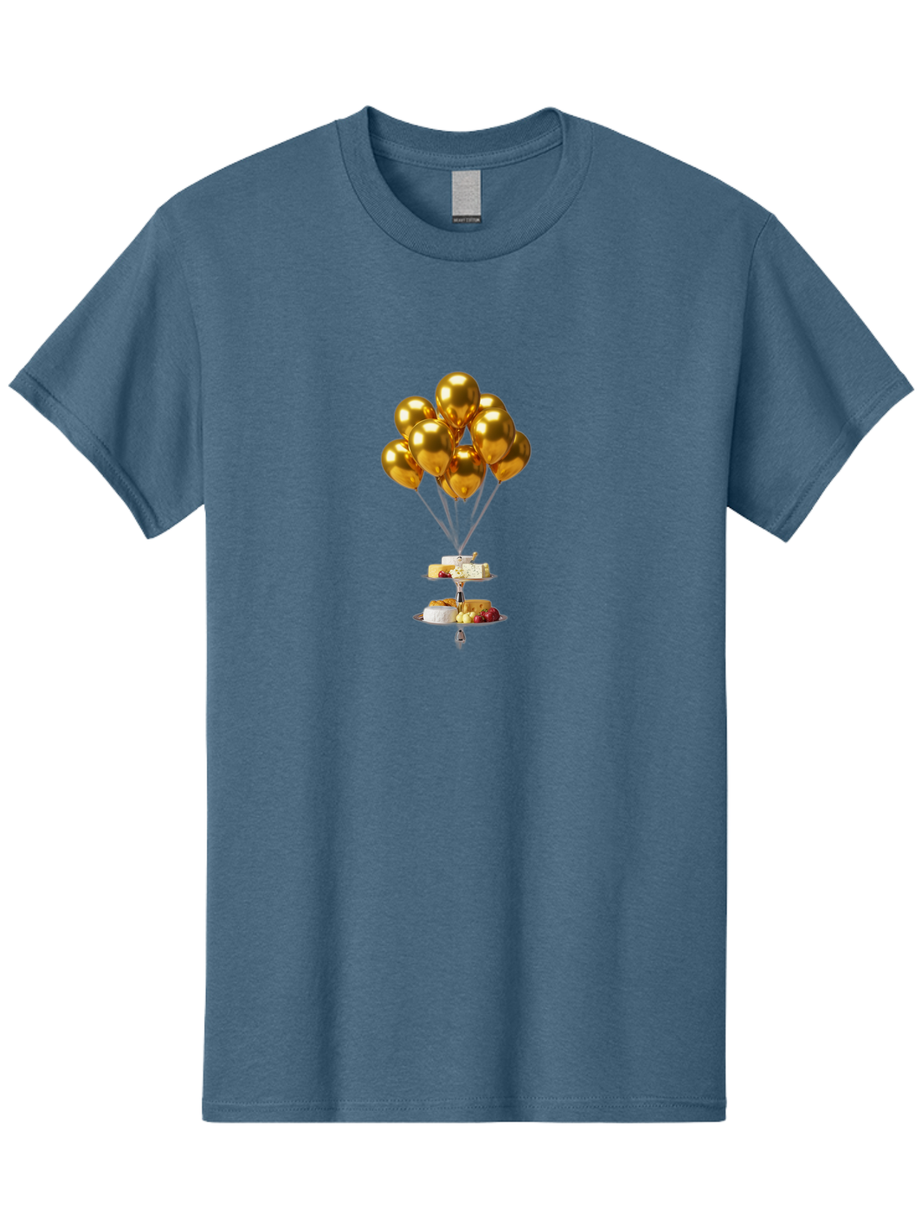 Gold-Balloons-Cake-Stand-Dessert Men'S Graphic Tee, 100% Cotton, Comfortable Casual Summer Wear, Machine Washable, Vintage Camera, Old Camera, Antique Camera, Black Camera, Classic Photography, Photography Equipment, Nostalgic Device, Bak705