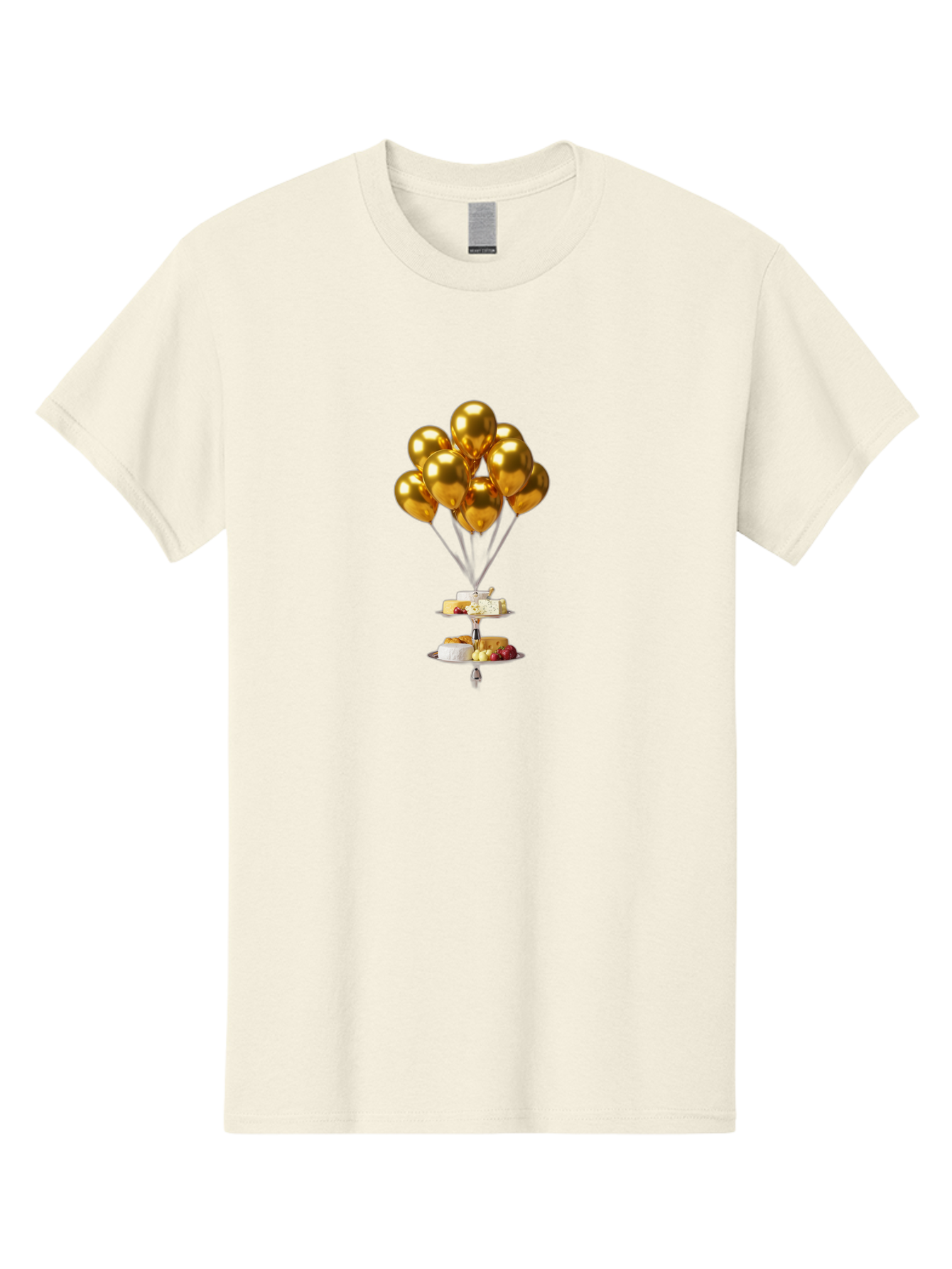 Gold-Balloons-Cake-Stand-Dessert Men'S Graphic Tee, 100% Cotton, Comfortable Casual Summer Wear, Machine Washable, Vintage Camera, Old Camera, Antique Camera, Black Camera, Classic Photography, Photography Equipment, Nostalgic Device, Bak705