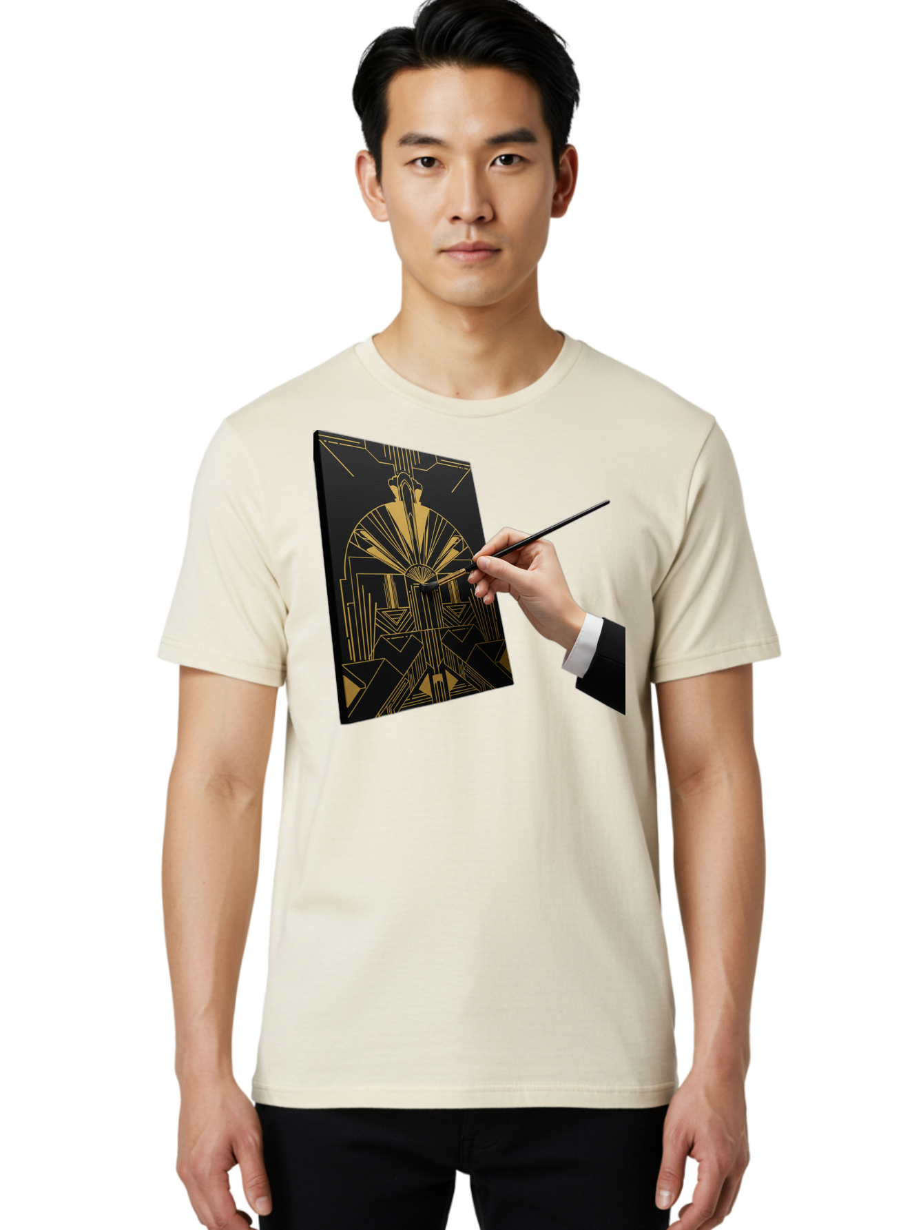Gold-Foil-Art Men'S Graphic Tee, 100% Cotton, Comfortable Casual Summer Wear, Machine Washable, Vintage Camera, Old Camera, Antique Camera, Black Camera, Classic Photography, Photography Equipment, Nostalgic Device, Film Camera, Camera Art Bak706