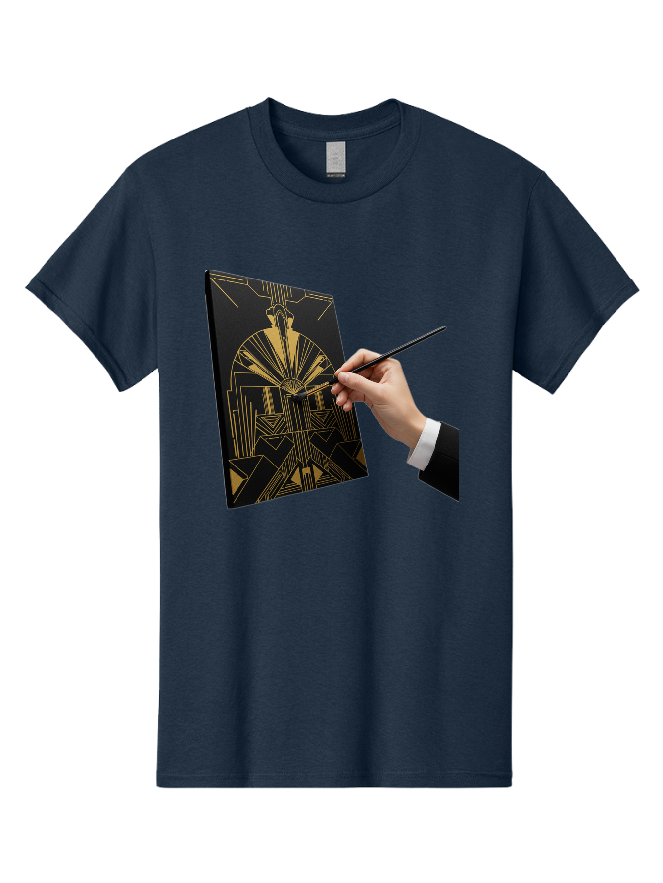 Gold-Foil-Art Men'S Graphic Tee, 100% Cotton, Comfortable Casual Summer Wear, Machine Washable, Vintage Camera, Old Camera, Antique Camera, Black Camera, Classic Photography, Photography Equipment, Nostalgic Device, Film Camera, Camera Art Bak706