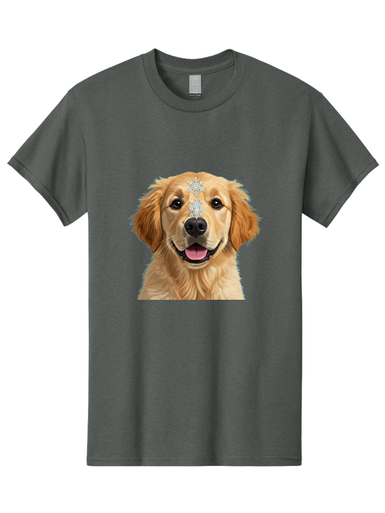 Golden-Retriever-Snowflake Men'S Graphic Tee, 100% Cotton, Comfortable Casual Summer Wear, Machine Washable, Vintage Camera, Old Camera, Antique Camera, Black Camera, Classic Photography, Photography Equipment, Nostalgic Device, Film Camera, Bak708