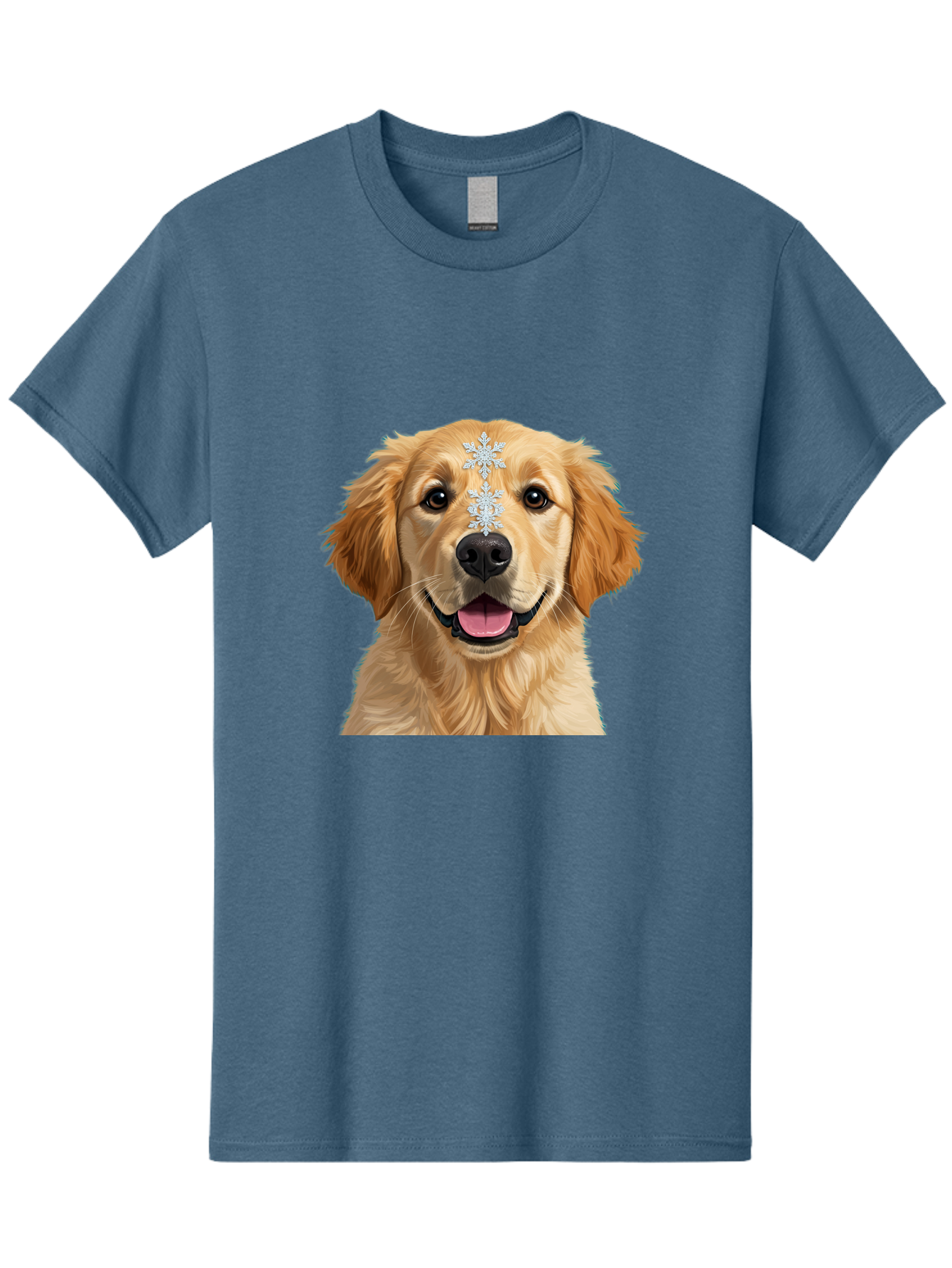 Golden-Retriever-Snowflake Men'S Graphic Tee, 100% Cotton, Comfortable Casual Summer Wear, Machine Washable, Vintage Camera, Old Camera, Antique Camera, Black Camera, Classic Photography, Photography Equipment, Nostalgic Device, Film Camera, Bak708