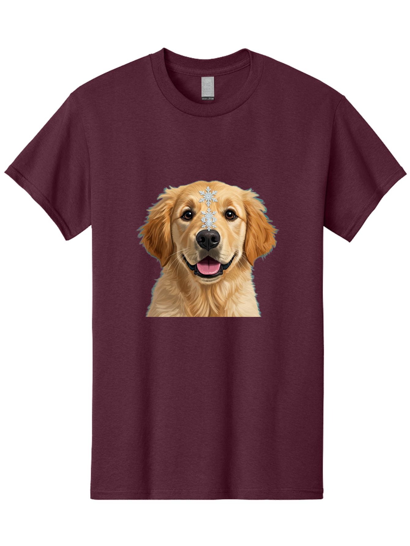 Golden-Retriever-Snowflake Men'S Graphic Tee, 100% Cotton, Comfortable Casual Summer Wear, Machine Washable, Vintage Camera, Old Camera, Antique Camera, Black Camera, Classic Photography, Photography Equipment, Nostalgic Device, Film Camera, Bak708