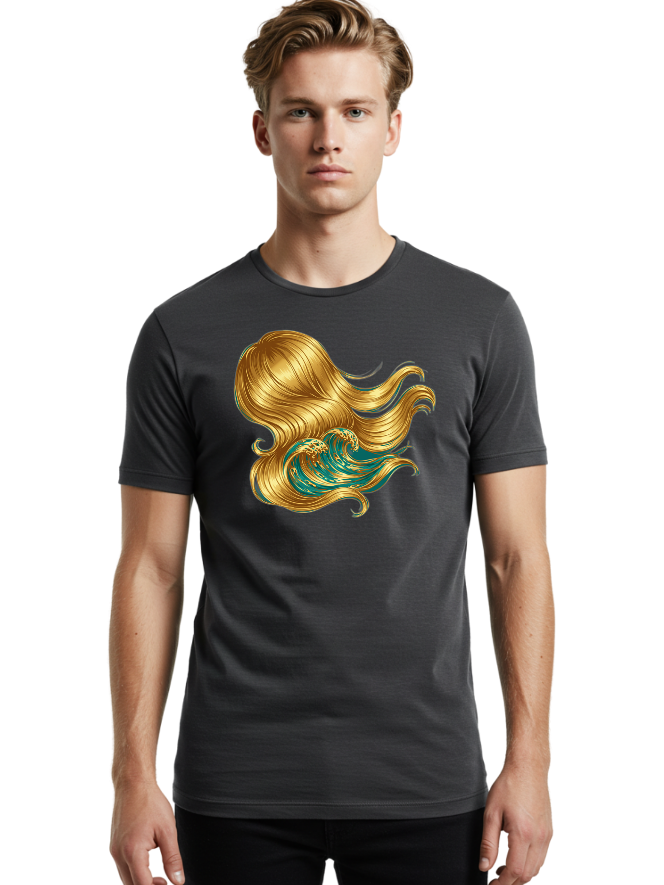 Golden-Wave Men'S Graphic Tee, 100% Cotton, Comfortable Casual Summer Wear, Machine Washable, Vintage Camera, Old Camera, Antique Camera, Black Camera, Classic Photography, Photography Equipment, Nostalgic Device, Film Camera, Camera Art Bak709