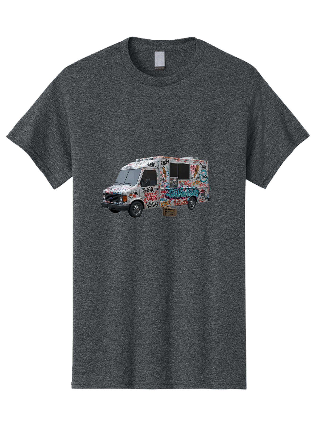 Graffiti-Food-Truck Men'S Graphic Tee, 100% Cotton, Comfortable Casual Summer Wear, Machine Washable, Vintage Camera, Old Camera, Antique Camera, Black Camera, Classic Photography, Photography Equipment, Nostalgic Device, Film Camera, Bak713