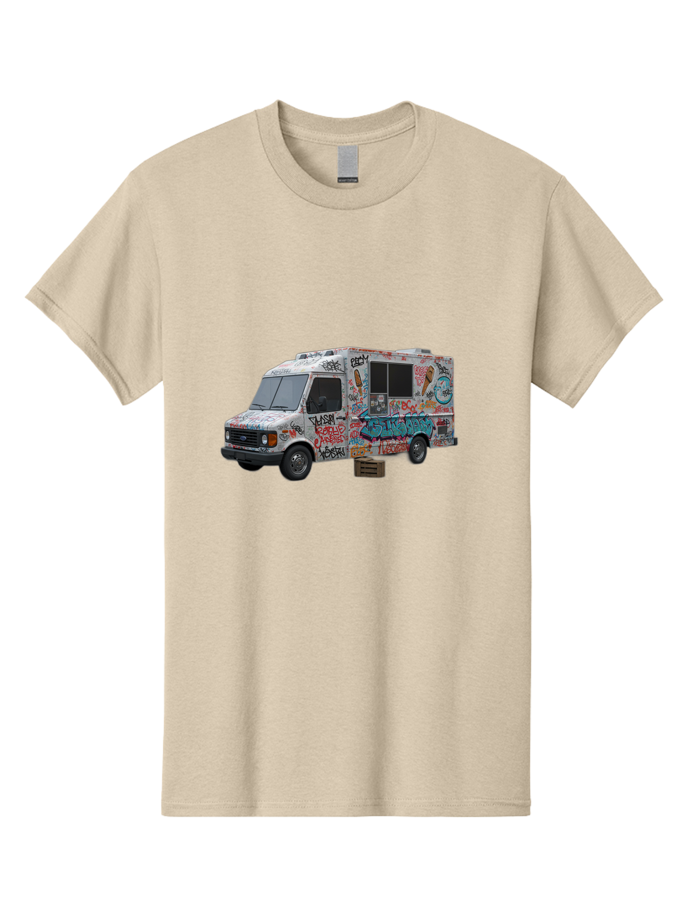 Graffiti-Food-Truck Men'S Graphic Tee, 100% Cotton, Comfortable Casual Summer Wear, Machine Washable, Vintage Camera, Old Camera, Antique Camera, Black Camera, Classic Photography, Photography Equipment, Nostalgic Device, Film Camera, Bak713