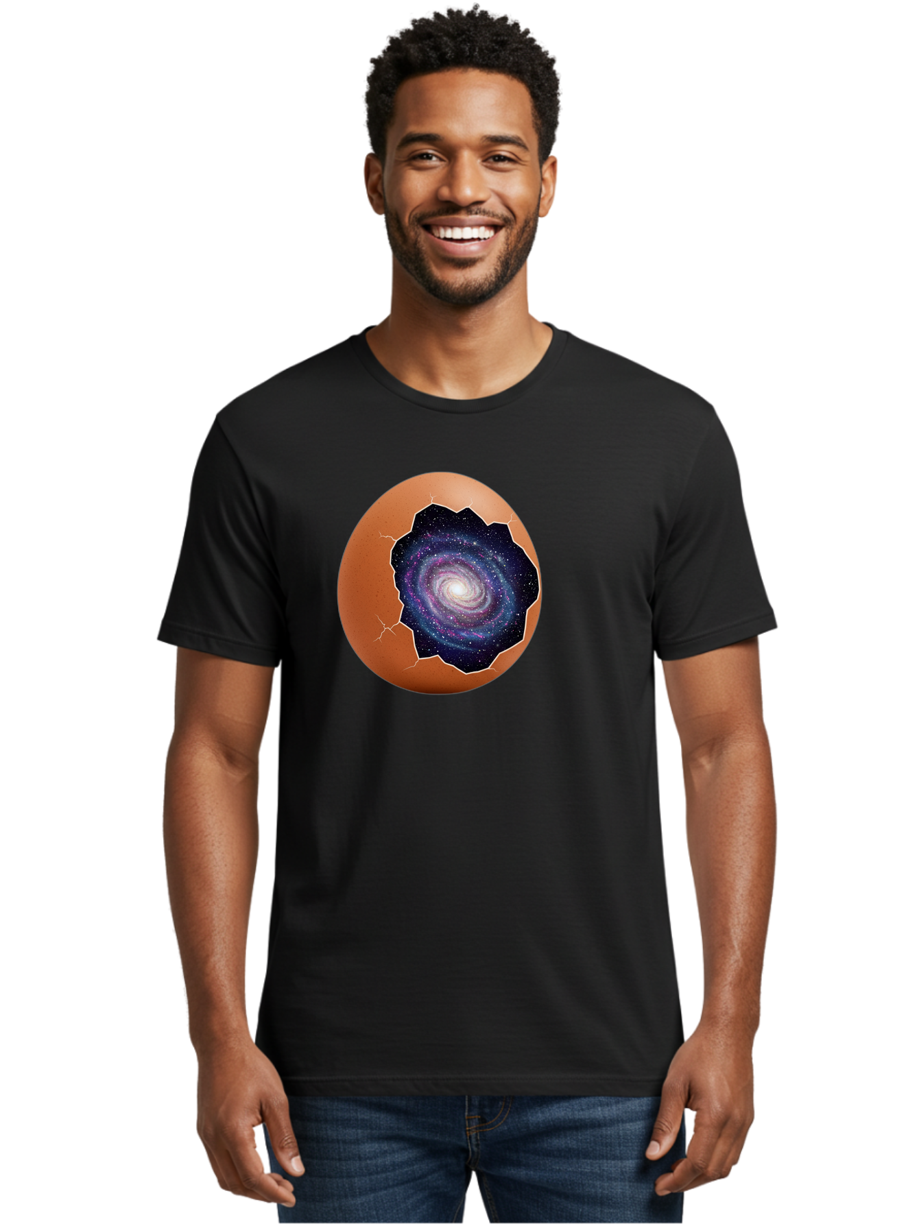 Hatching-Galaxy-1 Men'S Graphic Tee, 100% Cotton, Comfortable Casual Summer Wear, Machine Washable, Vintage Camera, Old Camera, Antique Camera, Black Camera, Classic Photography, Photography Equipment, Nostalgic Device, Film Camera, Camera Art Bak719