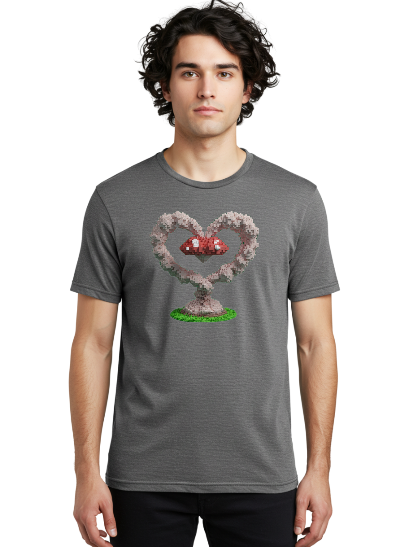 Heart-Shaped-Red-Mushrooms Men'S Graphic Tee, 100% Cotton, Comfortable Casual Summer Wear, Machine Washable, Vintage Camera, Old Camera, Antique Camera, Black Camera, Classic Photography, Photography Equipment, Nostalgic Device, Film Camera, Bak721
