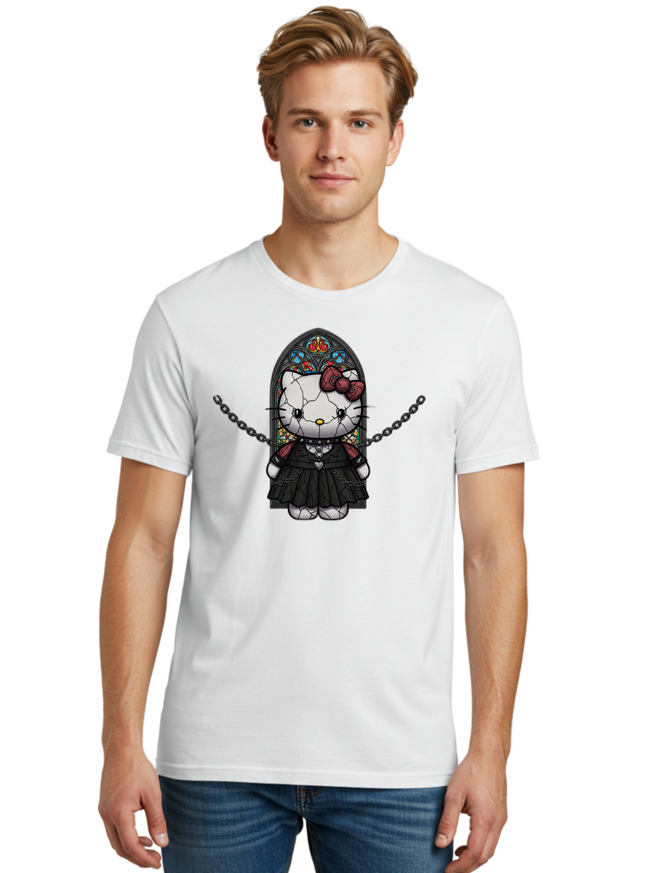 Hello-Kitty-Emo Men'S Graphic Tee, 100% Cotton, Comfortable Casual Summer Wear, Machine Washable, Vintage Camera, Old Camera, Antique Camera, Black Camera, Classic Photography, Photography Equipment, Nostalgic Device, Film Camera, Camera Art Bak724
