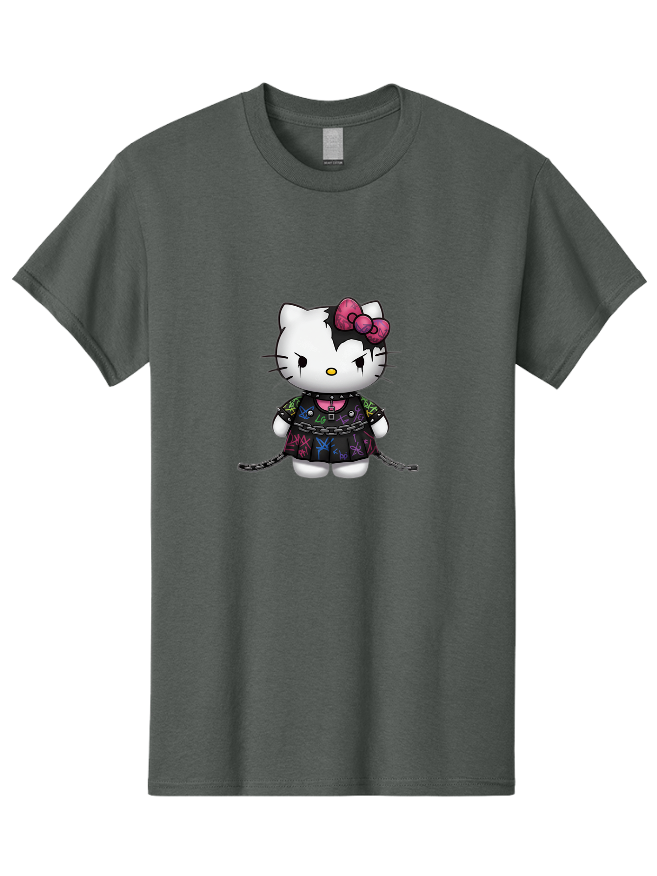 Hello-Kitty-Graffiti Men'S Graphic Tee, 100% Cotton, Comfortable Casual Summer Wear, Machine Washable, Vintage Camera, Old Camera, Antique Camera, Black Camera, Classic Photography, Photography Equipment, Nostalgic Device, Film Camera, Bak725