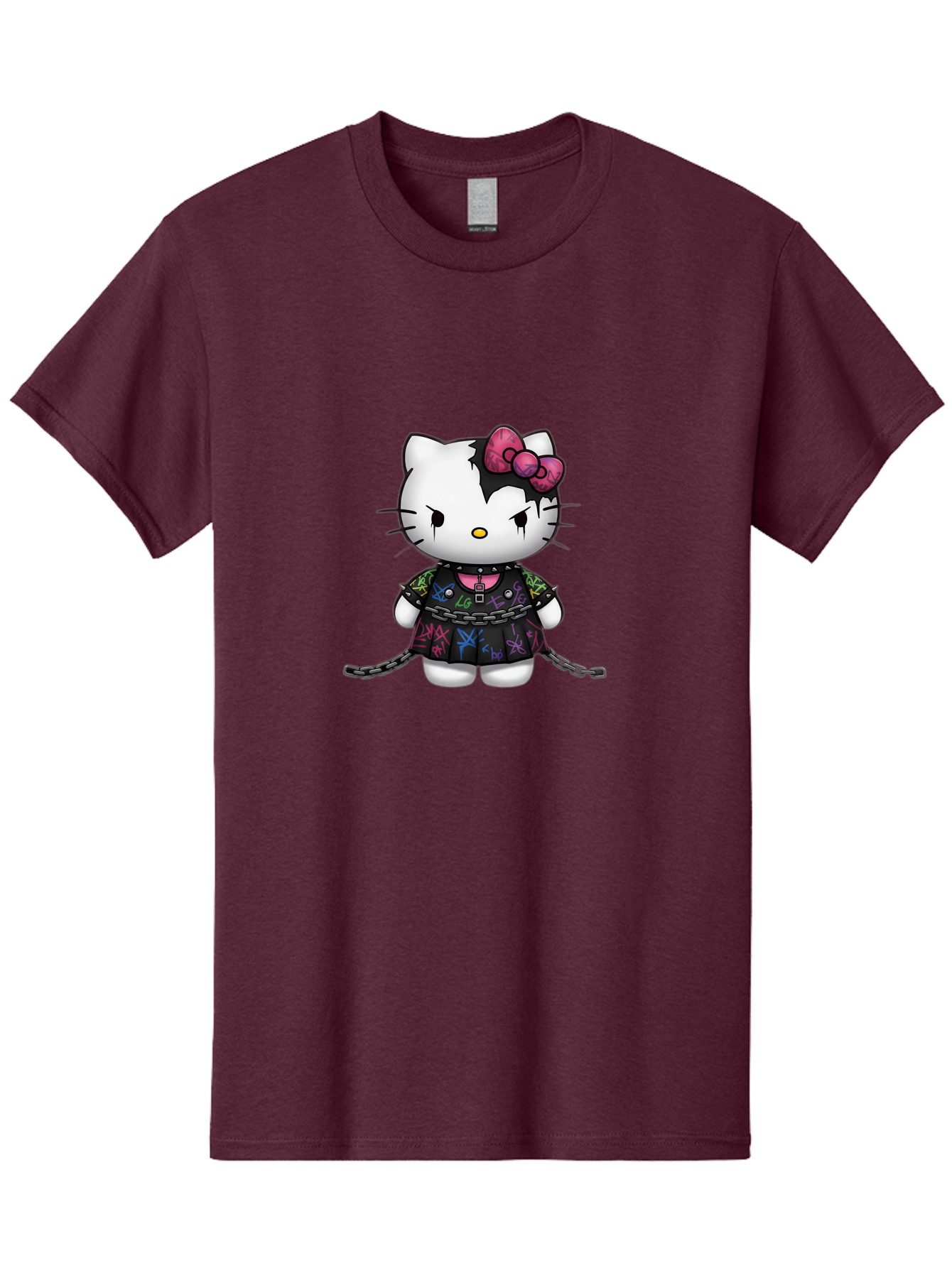 Hello-Kitty-Graffiti Men'S Graphic Tee, 100% Cotton, Comfortable Casual Summer Wear, Machine Washable, Vintage Camera, Old Camera, Antique Camera, Black Camera, Classic Photography, Photography Equipment, Nostalgic Device, Film Camera, Bak725