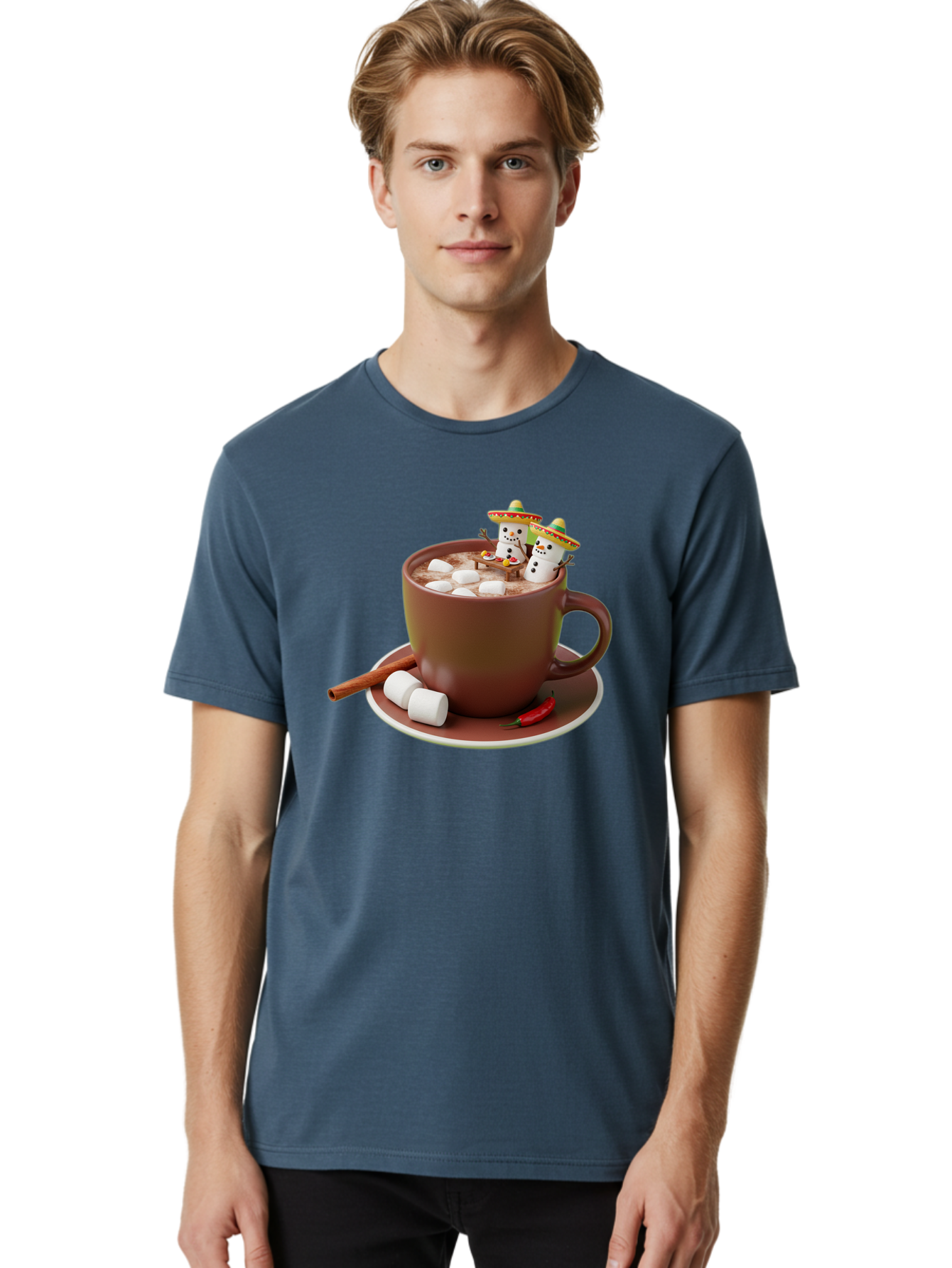 Hot-Chocolate-1 Men'S Graphic Tee, 100% Cotton, Comfortable Casual Summer Wear, Machine Washable, Vintage Camera, Old Camera, Antique Camera, Black Camera, Classic Photography, Photography Equipment, Nostalgic Device, Film Camera, Camera Art Bak728
