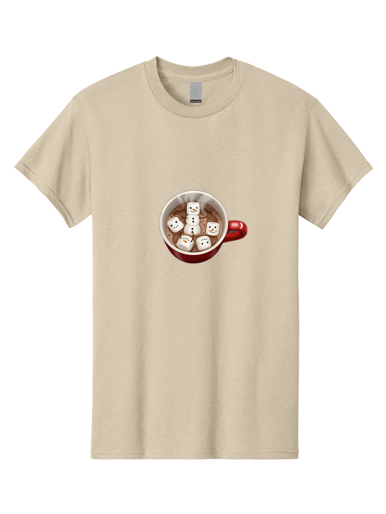 Hot-Chocolate-Marshmallow-Snowman Men'S Graphic Tee, 100% Cotton, Comfortable Casual Summer Wear, Machine Washable, Vintage Camera, Old Camera, Antique Camera, Black Camera, Classic Photography, Photography Equipment, Nostalgic Device, Bak729