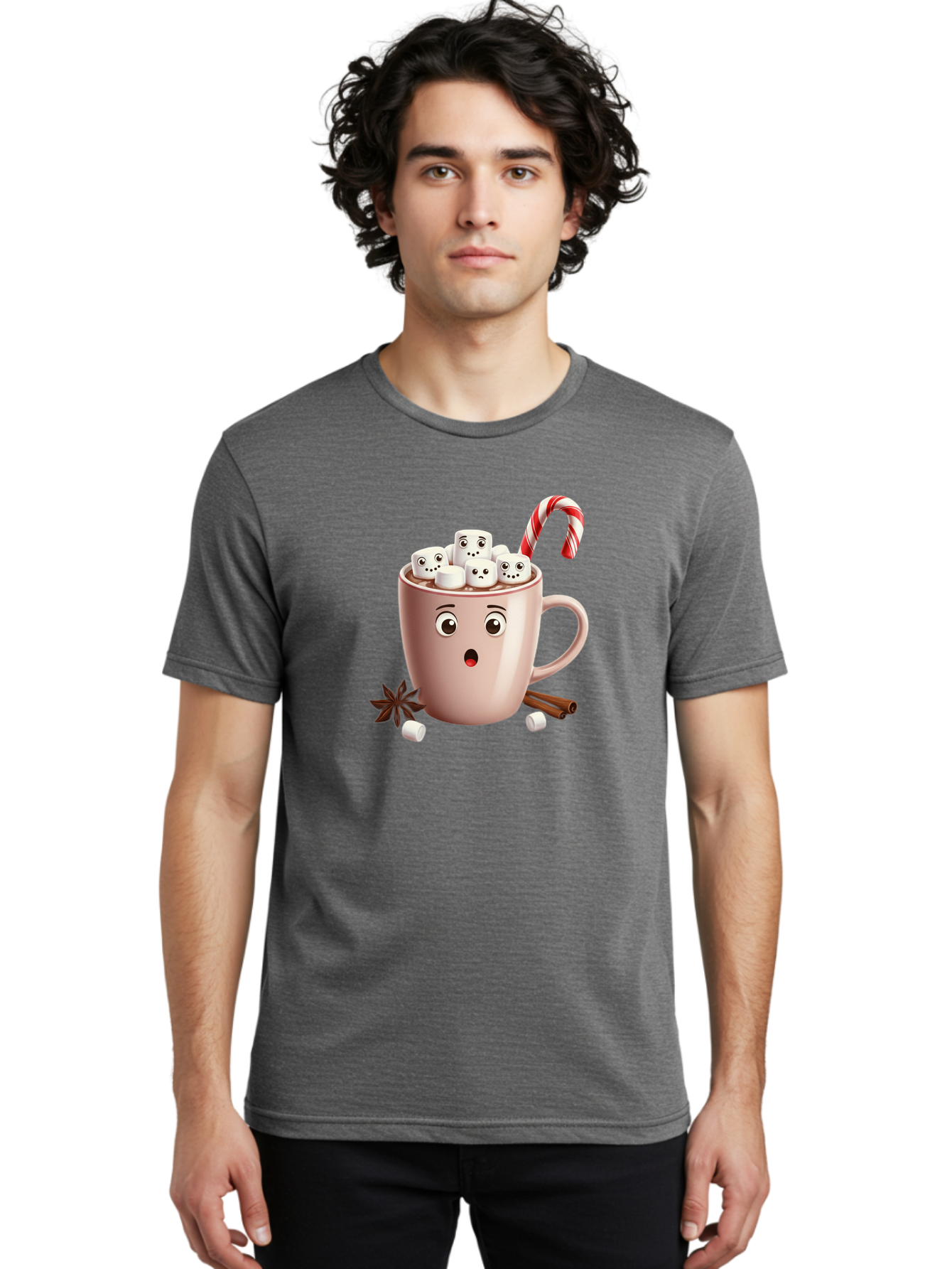 Hot-Chocolate-Mug-1 Men'S Graphic Tee, 100% Cotton, Comfortable Casual Summer Wear, Machine Washable, Vintage Camera, Old Camera, Antique Camera, Black Camera, Classic Photography, Photography Equipment, Nostalgic Device, Film Camera, Bak730