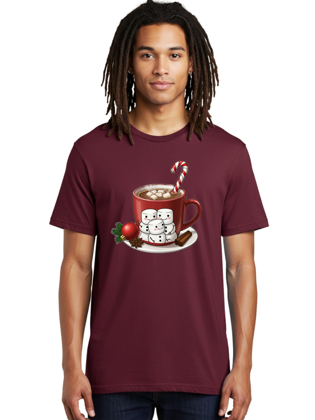 Hot-Chocolate-Snowman-Mug Men'S Graphic Tee, 100% Cotton, Comfortable Casual Summer Wear, Machine Washable, Vintage Camera, Old Camera, Antique Camera, Black Camera, Classic Photography, Photography Equipment, Nostalgic Device, Film Camera, Bak732