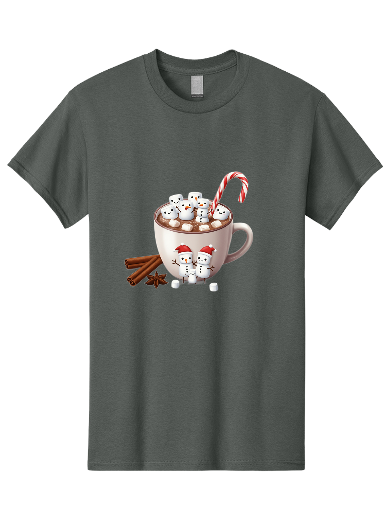 Hot-Chocolate-Snowmen-1 Men'S Graphic Tee, 100% Cotton, Comfortable Casual Summer Wear, Machine Washable, Vintage Camera, Old Camera, Antique Camera, Black Camera, Classic Photography, Photography Equipment, Nostalgic Device, Film Camera, Bak733