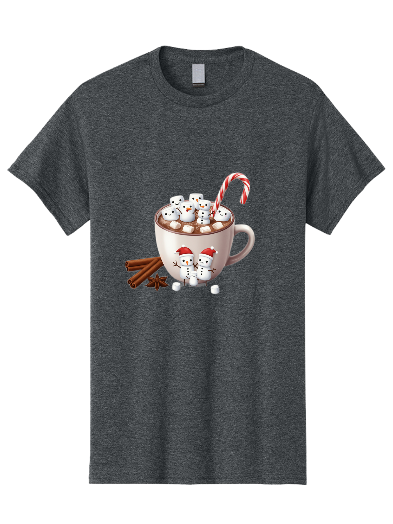 Hot-Chocolate-Snowmen-1 Men'S Graphic Tee, 100% Cotton, Comfortable Casual Summer Wear, Machine Washable, Vintage Camera, Old Camera, Antique Camera, Black Camera, Classic Photography, Photography Equipment, Nostalgic Device, Film Camera, Bak733