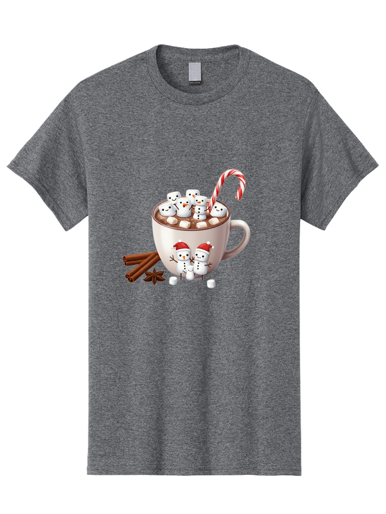 Hot-Chocolate-Snowmen-1 Men'S Graphic Tee, 100% Cotton, Comfortable Casual Summer Wear, Machine Washable, Vintage Camera, Old Camera, Antique Camera, Black Camera, Classic Photography, Photography Equipment, Nostalgic Device, Film Camera, Bak733