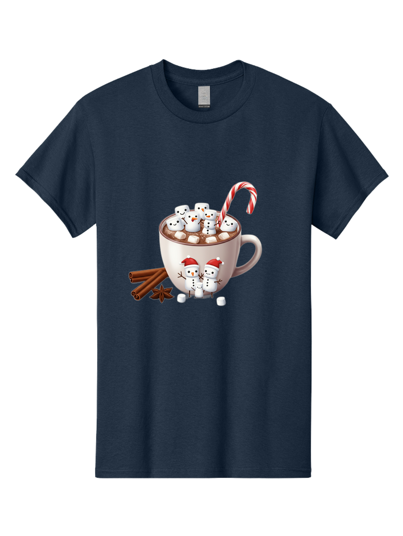 Hot-Chocolate-Snowmen-1 Men'S Graphic Tee, 100% Cotton, Comfortable Casual Summer Wear, Machine Washable, Vintage Camera, Old Camera, Antique Camera, Black Camera, Classic Photography, Photography Equipment, Nostalgic Device, Film Camera, Bak733