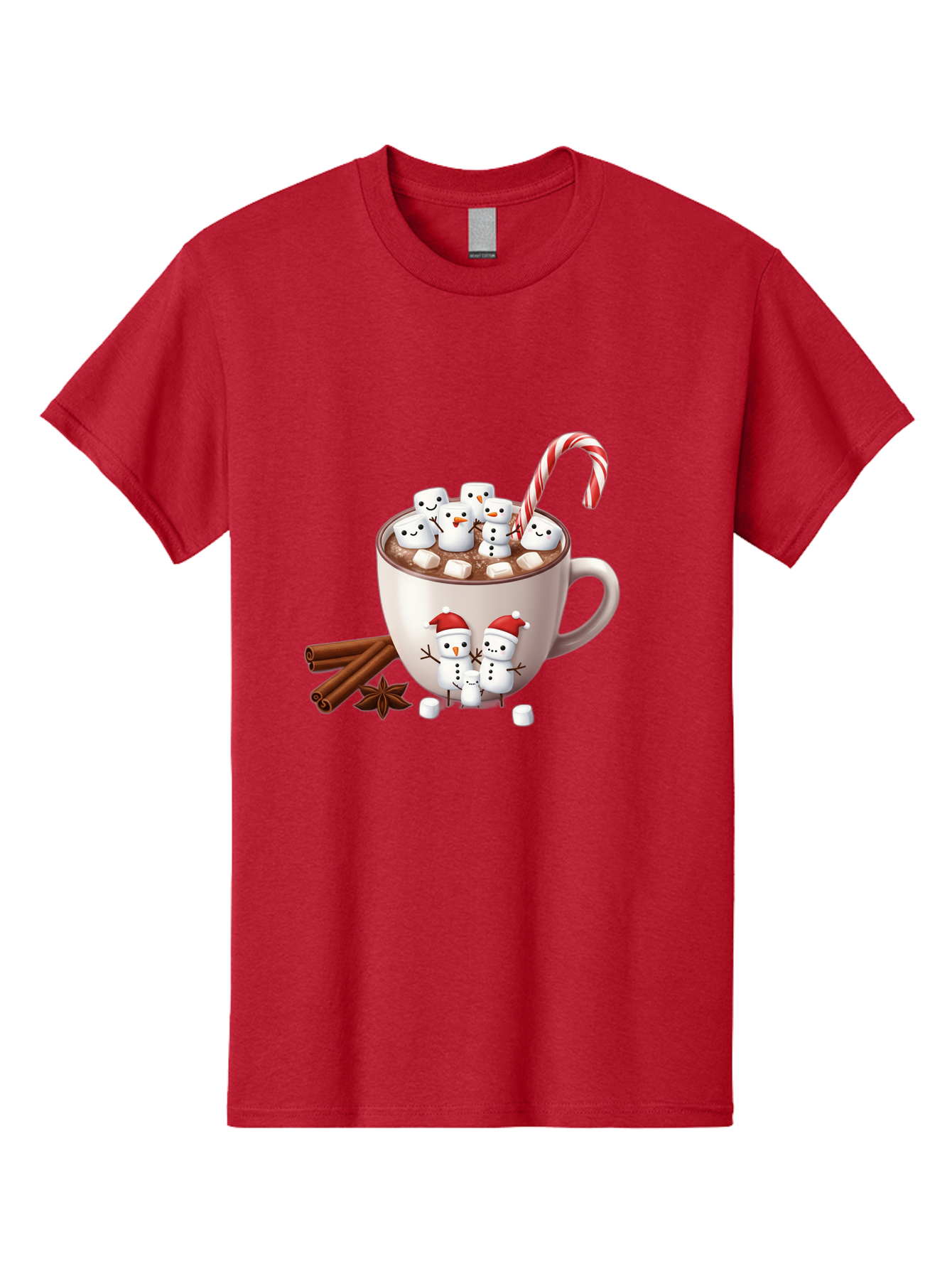 Hot-Chocolate-Snowmen-1 Men'S Graphic Tee, 100% Cotton, Comfortable Casual Summer Wear, Machine Washable, Vintage Camera, Old Camera, Antique Camera, Black Camera, Classic Photography, Photography Equipment, Nostalgic Device, Film Camera, Bak733