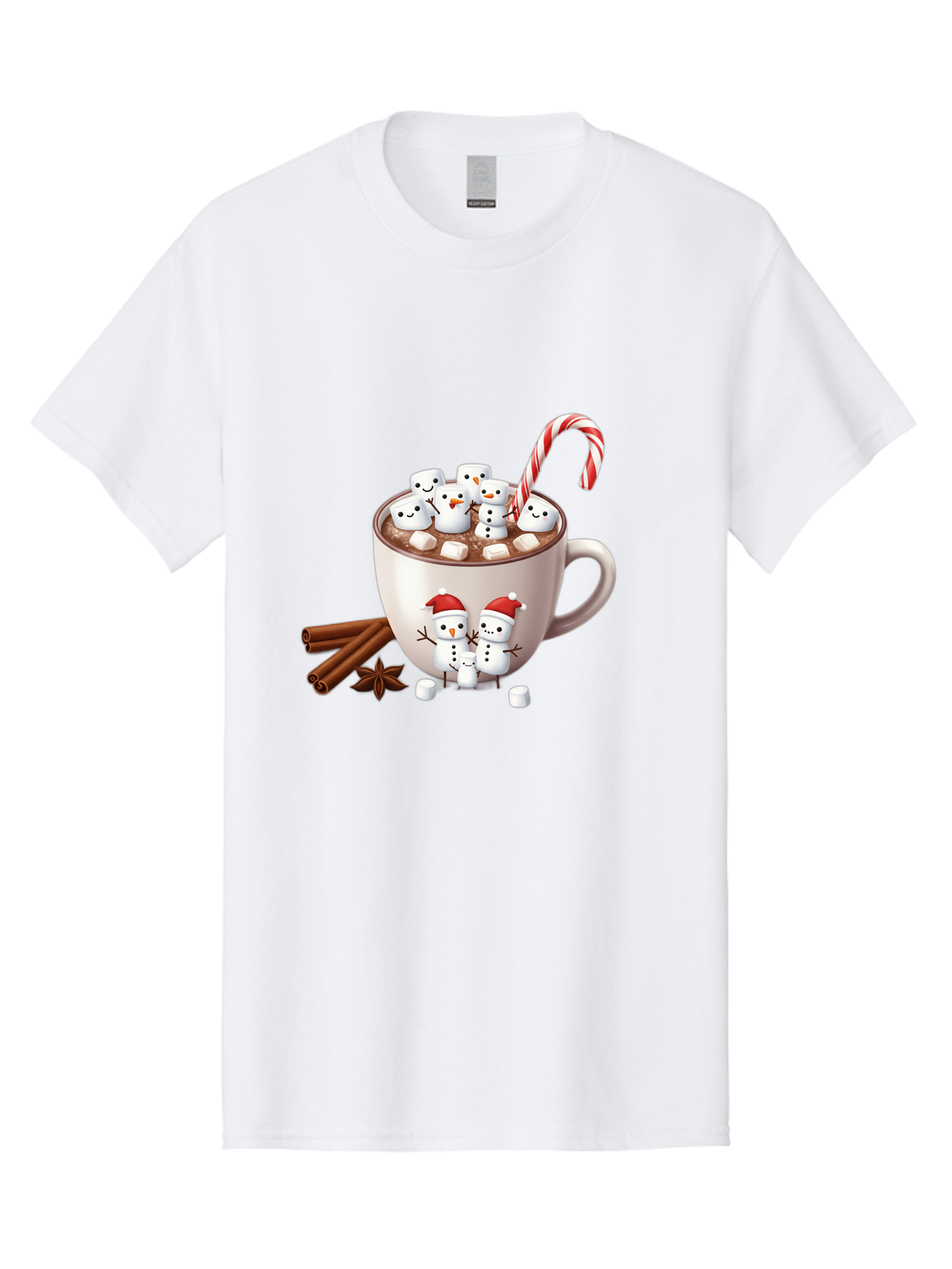 Hot-Chocolate-Snowmen-1 Men'S Graphic Tee, 100% Cotton, Comfortable Casual Summer Wear, Machine Washable, Vintage Camera, Old Camera, Antique Camera, Black Camera, Classic Photography, Photography Equipment, Nostalgic Device, Film Camera, Bak733