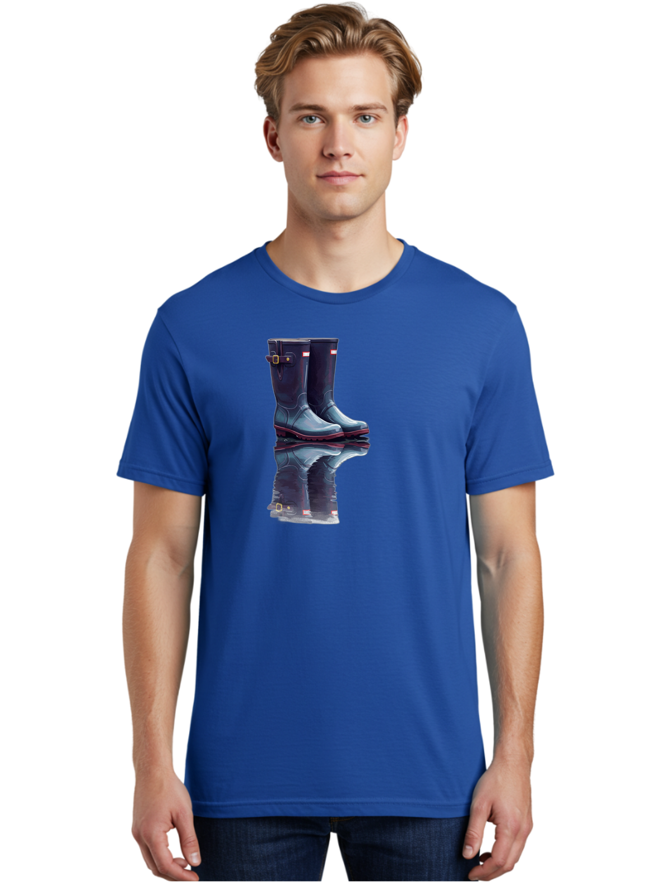 Hunter-Boots-1 Men'S Graphic Tee, 100% Cotton, Comfortable Casual Summer Wear, Machine Washable, Vintage Camera, Old Camera, Antique Camera, Black Camera, Classic Photography, Photography Equipment, Nostalgic Device, Film Camera, Camera Art Bak738