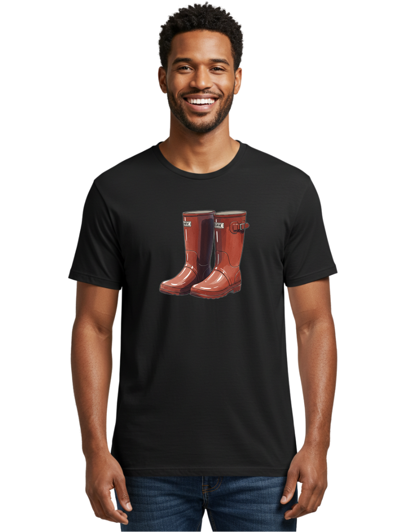 Hunter-Boots-2 Men'S Graphic Tee, 100% Cotton, Comfortable Casual Summer Wear, Machine Washable, Vintage Camera, Old Camera, Antique Camera, Black Camera, Classic Photography, Photography Equipment, Nostalgic Device, Film Camera, Camera Art Bak739