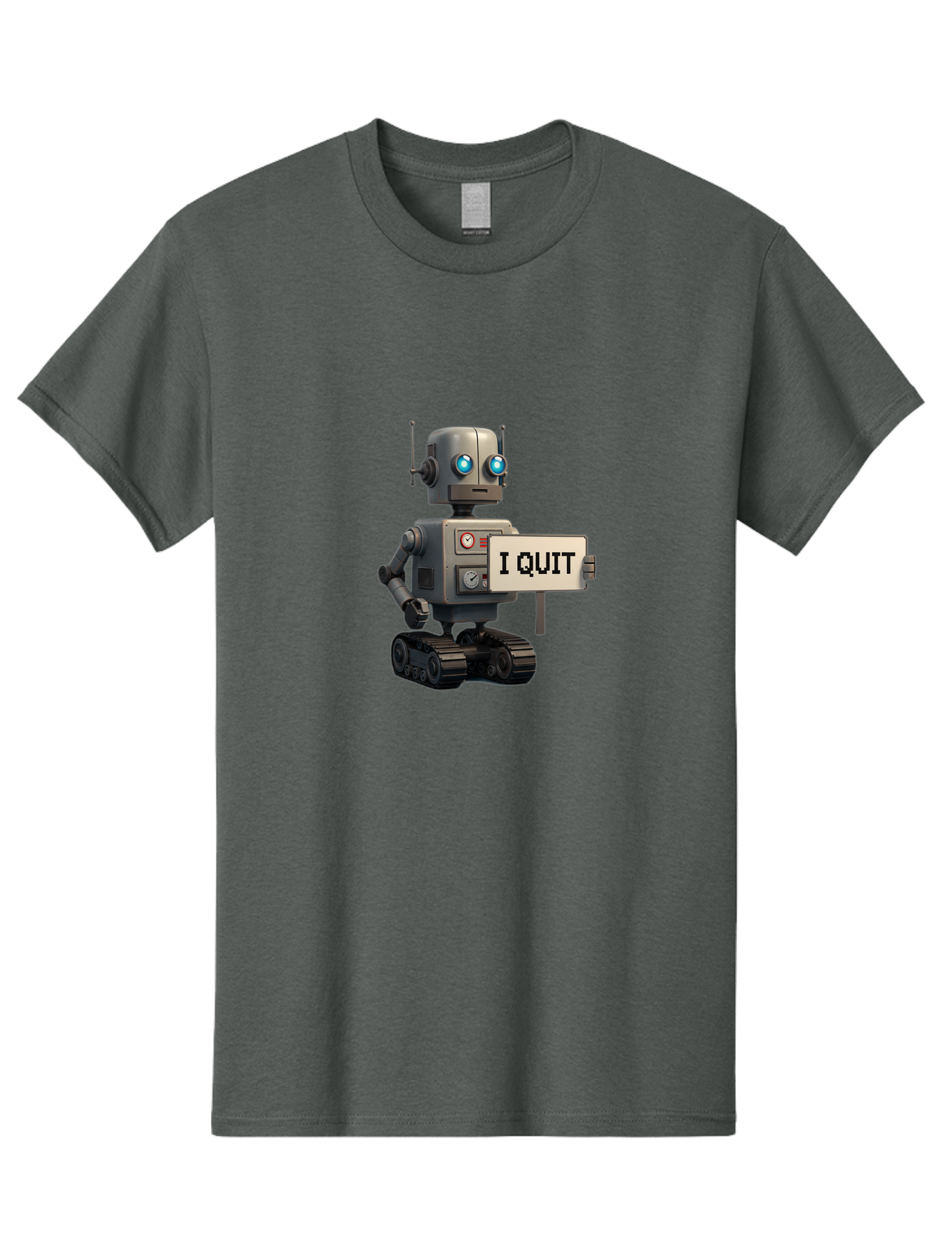 I-Quit-Robot Men'S Graphic Tee, 100% Cotton, Comfortable Casual Summer Wear, Machine Washable, Vintage Camera, Old Camera, Antique Camera, Black Camera, Classic Photography, Photography Equipment, Nostalgic Device, Film Camera, Camera Art Bak749