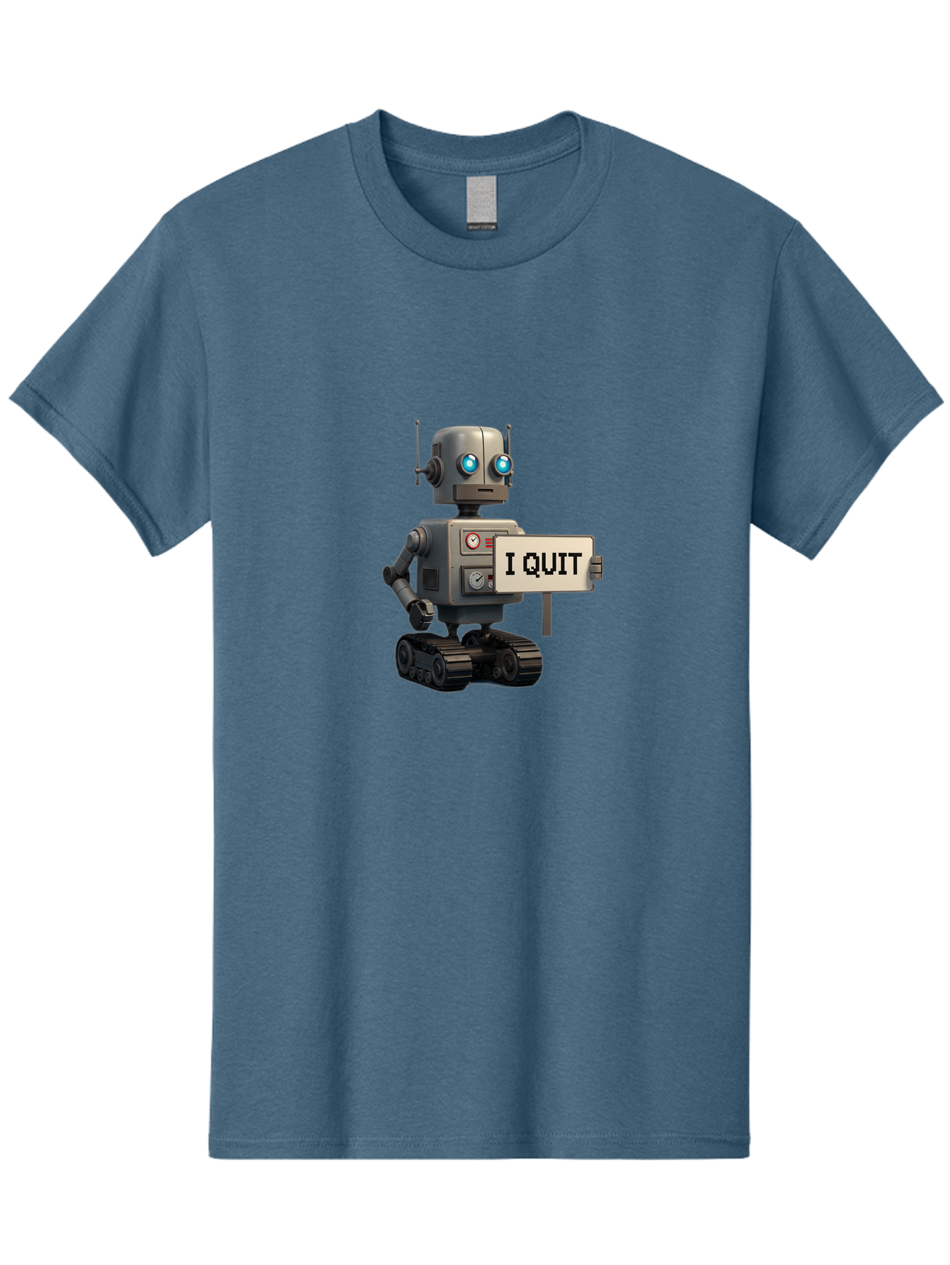 I-Quit-Robot Men'S Graphic Tee, 100% Cotton, Comfortable Casual Summer Wear, Machine Washable, Vintage Camera, Old Camera, Antique Camera, Black Camera, Classic Photography, Photography Equipment, Nostalgic Device, Film Camera, Camera Art Bak749