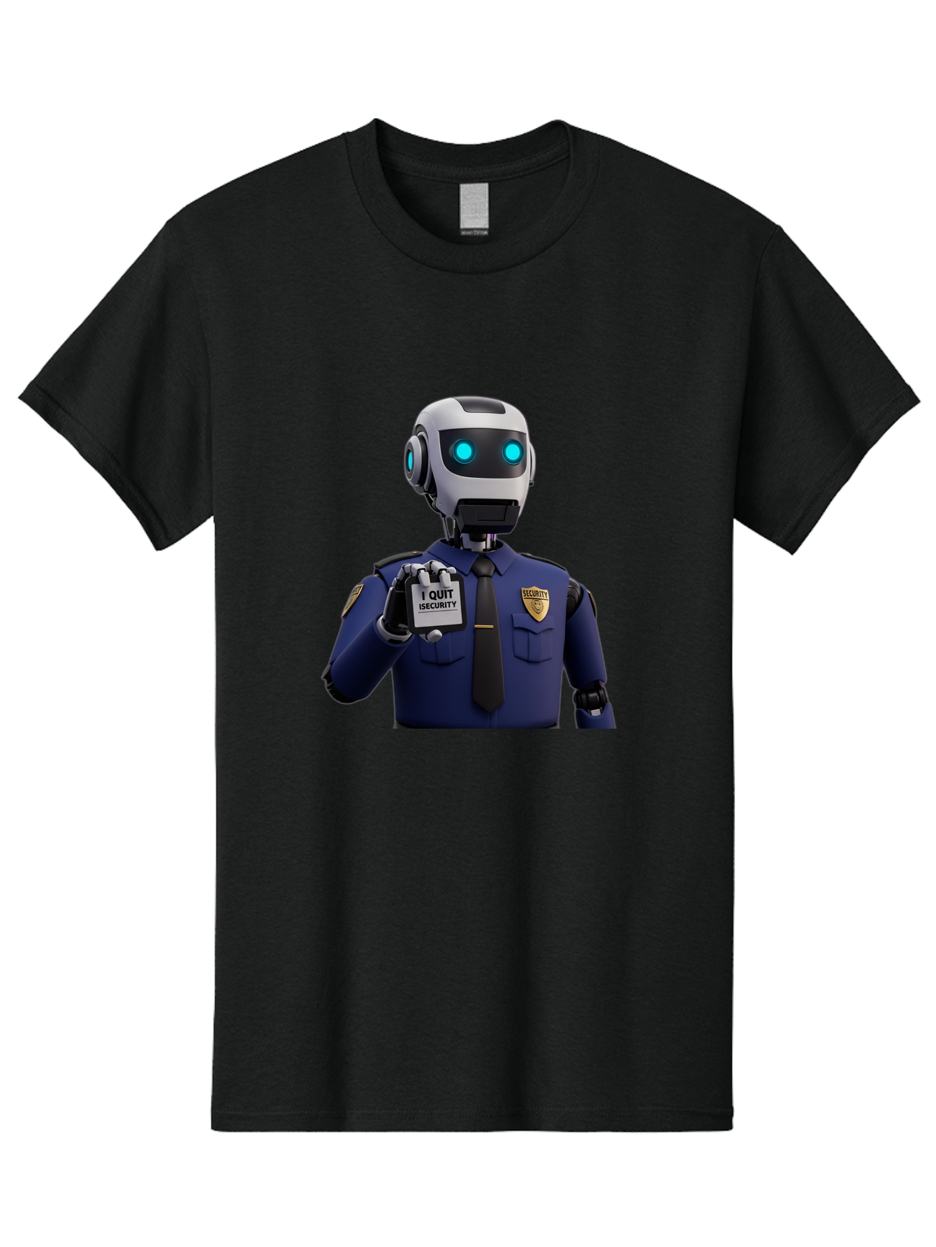 I-Quit-Security-Robot Men'S Graphic Tee, 100% Cotton, Comfortable Casual Summer Wear, Machine Washable, Vintage Camera, Old Camera, Antique Camera, Black Camera, Classic Photography, Photography Equipment, Nostalgic Device, Film Camera, Bak750