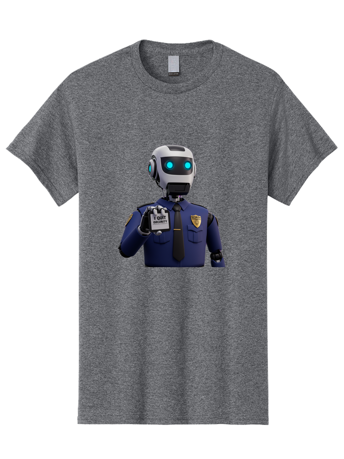 I-Quit-Security-Robot Men'S Graphic Tee, 100% Cotton, Comfortable Casual Summer Wear, Machine Washable, Vintage Camera, Old Camera, Antique Camera, Black Camera, Classic Photography, Photography Equipment, Nostalgic Device, Film Camera, Bak750