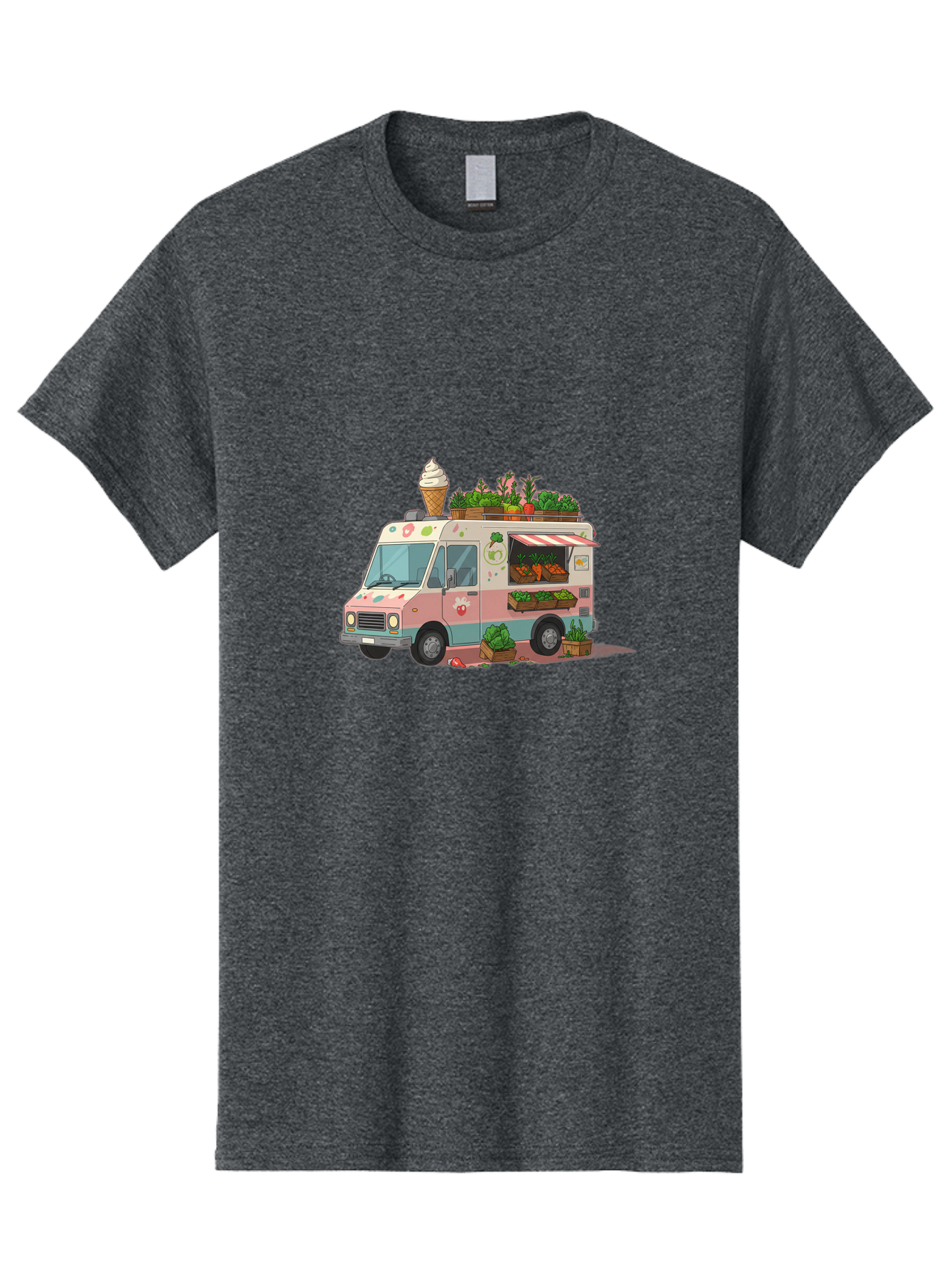 Ice-Cream-Truck Men'S Graphic Tee, 100% Cotton, Comfortable Casual Summer Wear, Machine Washable, Vintage Camera, Old Camera, Antique Camera, Black Camera, Classic Photography, Photography Equipment, Nostalgic Device, Film Camera, Camera Art Bak753