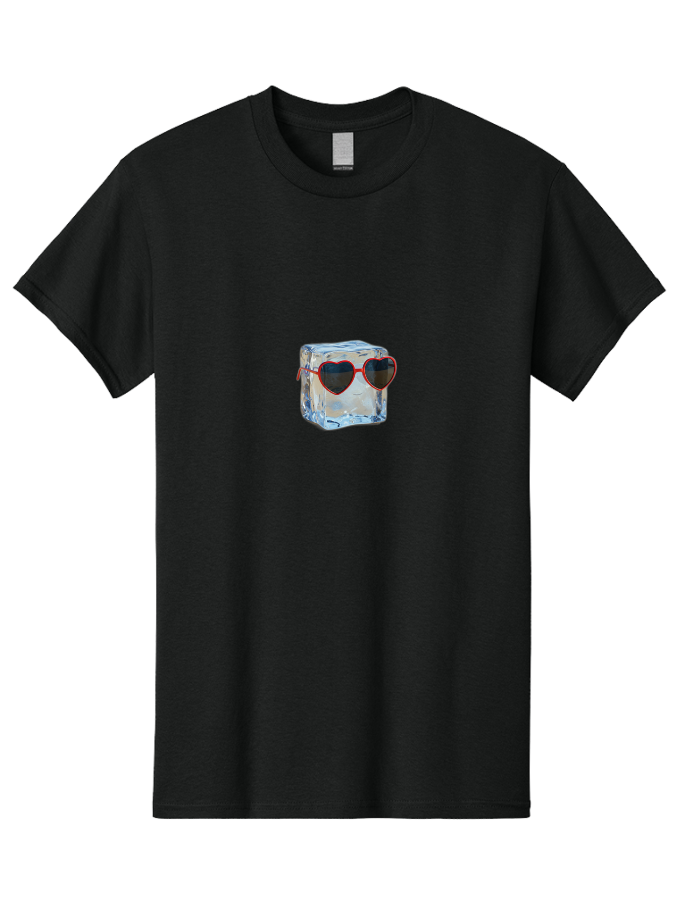 Ice-Cube-Wearing-Heart-Shaped-Sunglasses Men'S Graphic Tee, 100% Cotton, Comfortable Casual Summer Wear, Machine Washable, Vintage Camera, Old Camera, Antique Camera, Black Camera, Classic Photography, Photography Equipment, Nostalgic Device, Bak760