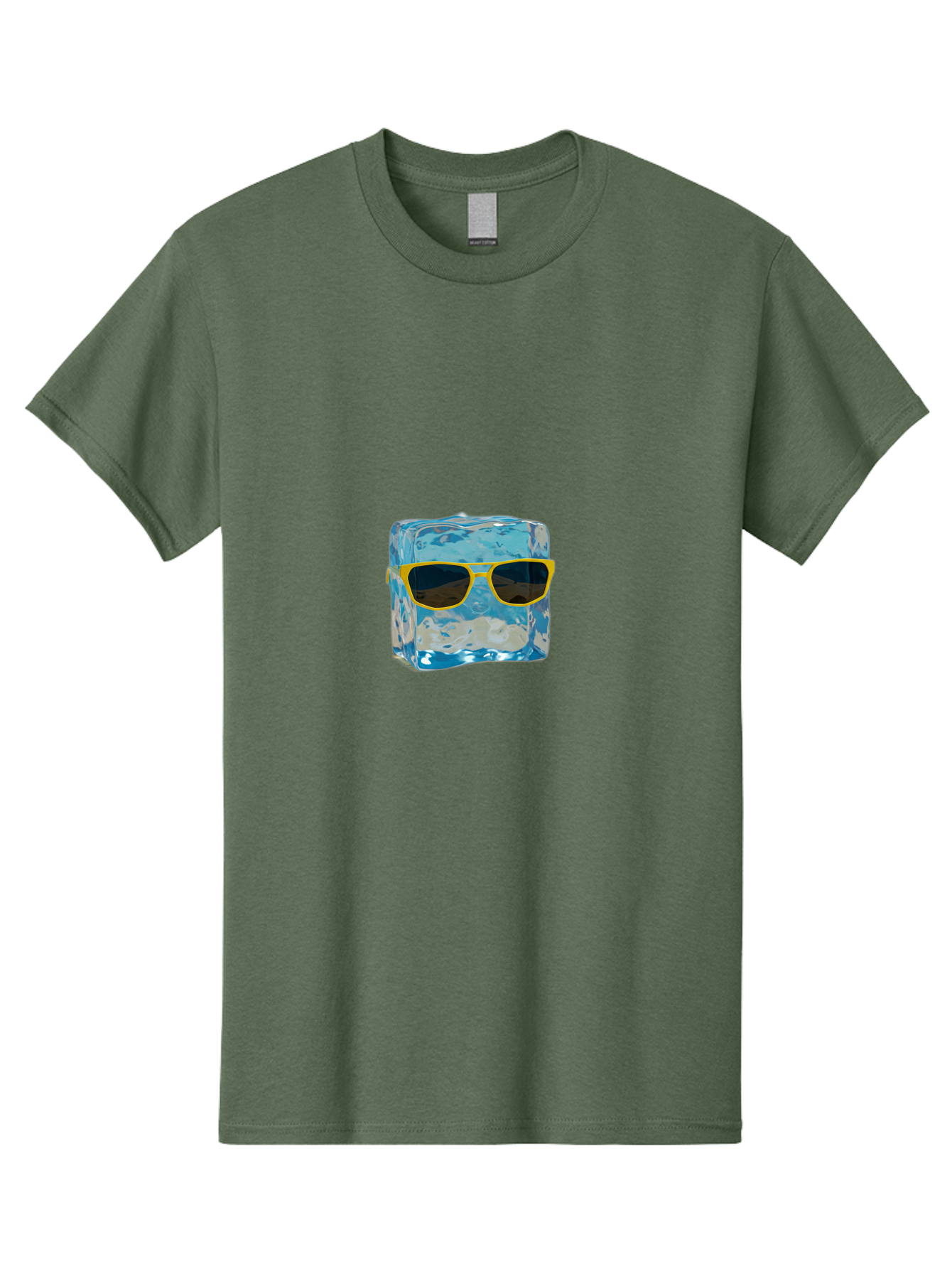 Ice-Cube-With-Sunglasses-2 Men'S Graphic Tee, 100% Cotton, Comfortable Casual Summer Wear, Machine Washable, Vintage Camera, Old Camera, Antique Camera, Black Camera, Classic Photography, Photography Equipment, Nostalgic Device, Film Camera, Bak763