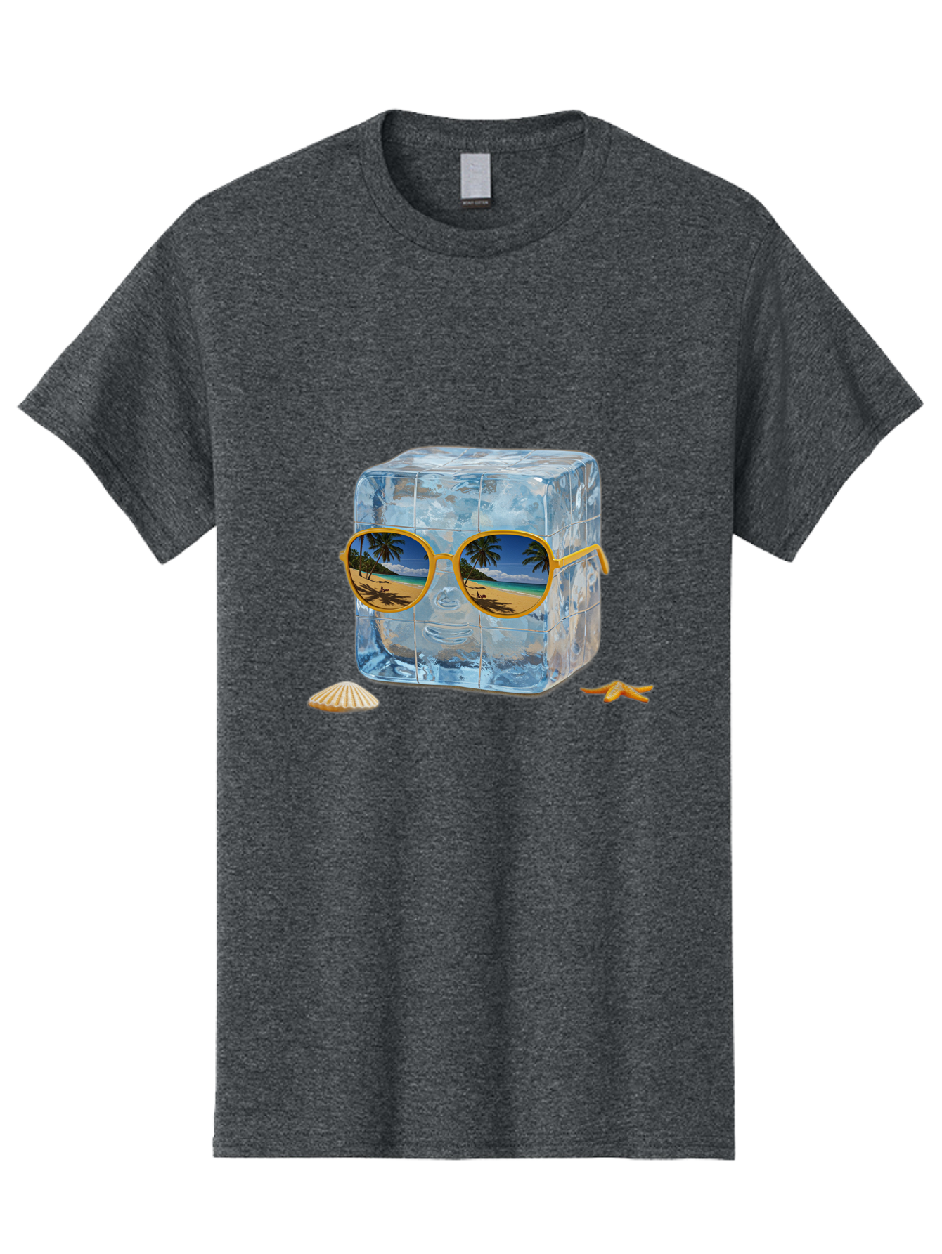 Ice-Cube-With-Sunglasses-3 Men'S Graphic Tee, 100% Cotton, Comfortable Casual Summer Wear, Machine Washable, Vintage Camera, Old Camera, Antique Camera, Black Camera, Classic Photography, Photography Equipment, Nostalgic Device, Film Camera, Bak764