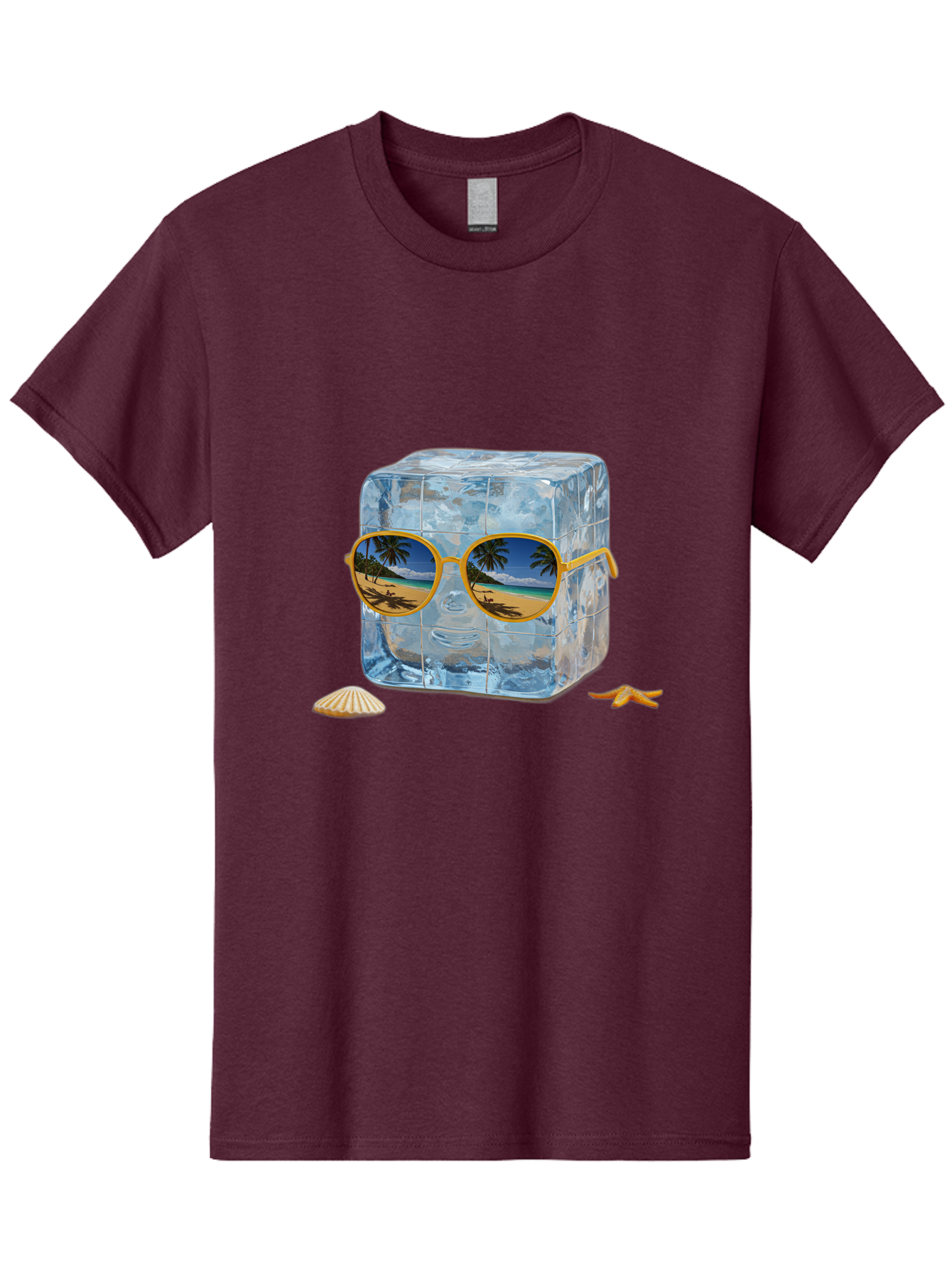 Ice-Cube-With-Sunglasses-3 Men'S Graphic Tee, 100% Cotton, Comfortable Casual Summer Wear, Machine Washable, Vintage Camera, Old Camera, Antique Camera, Black Camera, Classic Photography, Photography Equipment, Nostalgic Device, Film Camera, Bak764
