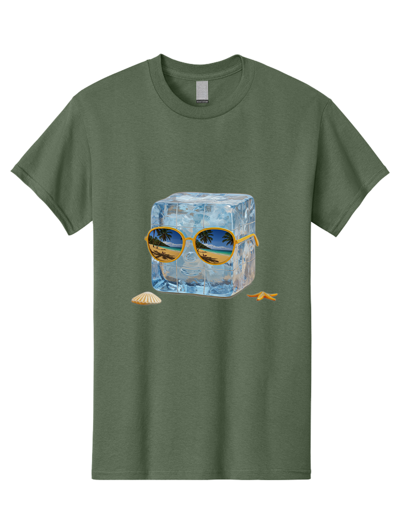 Ice-Cube-With-Sunglasses-3 Men'S Graphic Tee, 100% Cotton, Comfortable Casual Summer Wear, Machine Washable, Vintage Camera, Old Camera, Antique Camera, Black Camera, Classic Photography, Photography Equipment, Nostalgic Device, Film Camera, Bak764